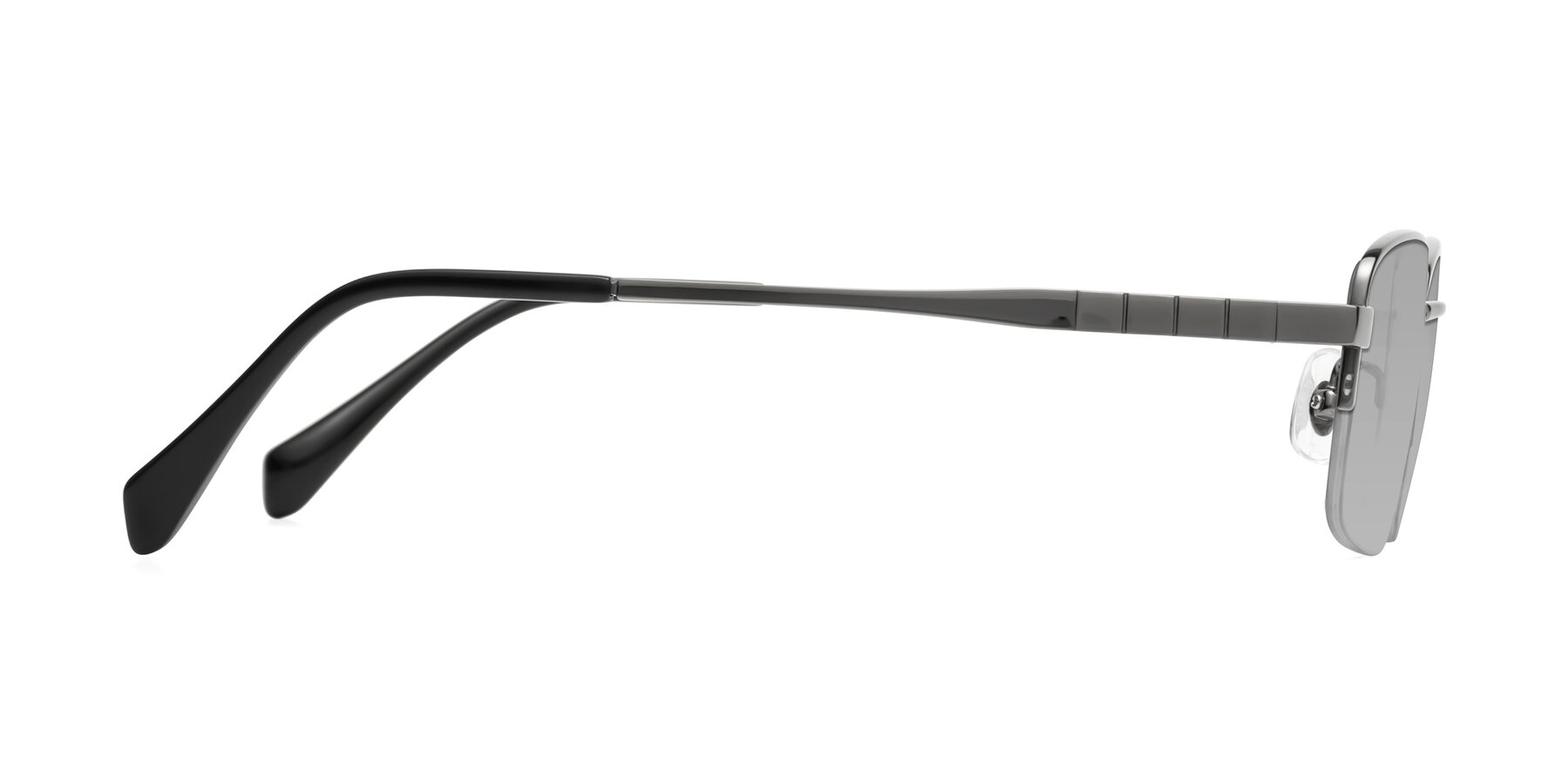 Side of Profile in Gunmetal with Light Gray Tinted Lenses