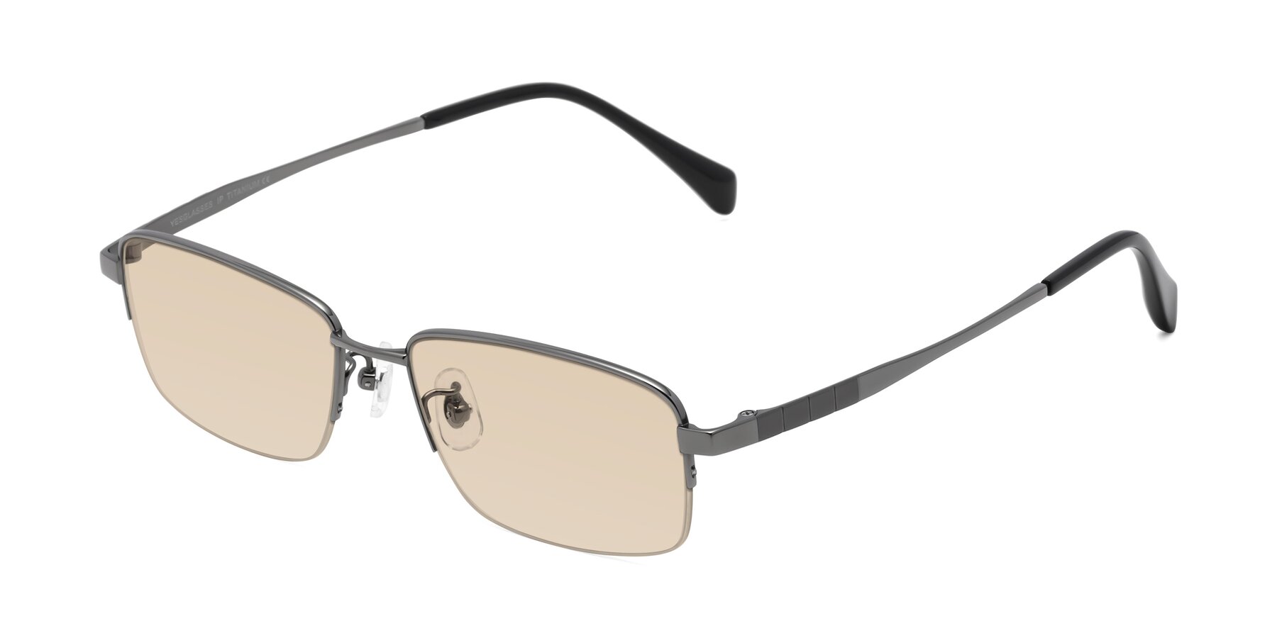 Angle of Profile in Gunmetal with Light Brown Tinted Lenses