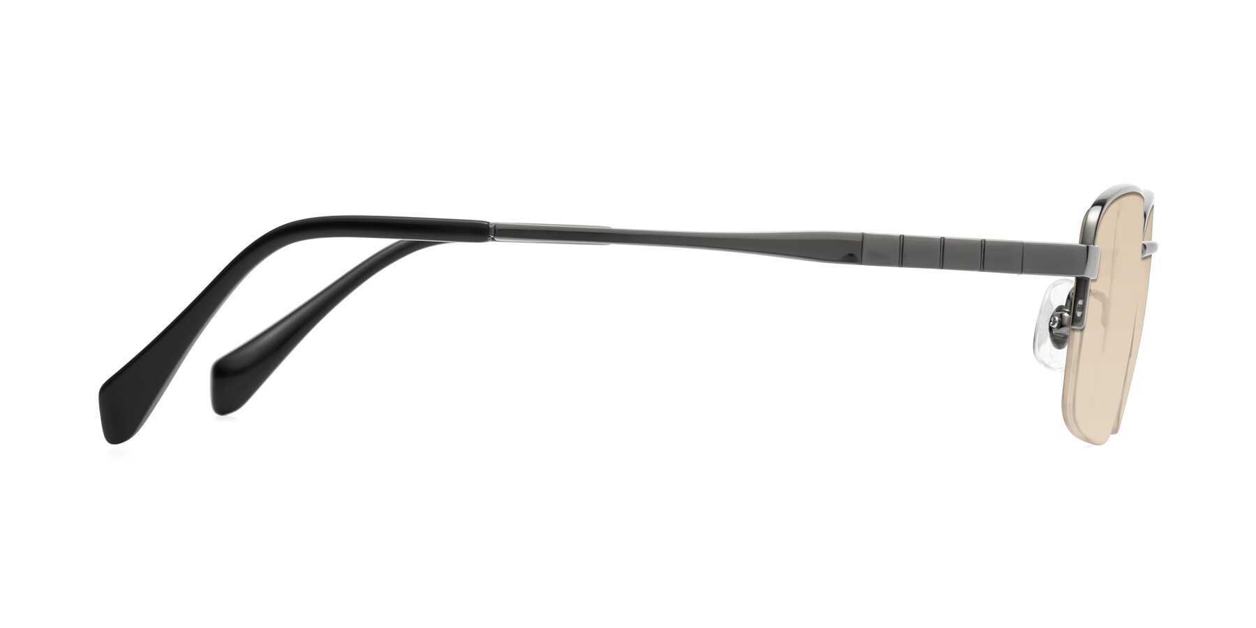 Side of Profile in Gunmetal with Light Brown Tinted Lenses