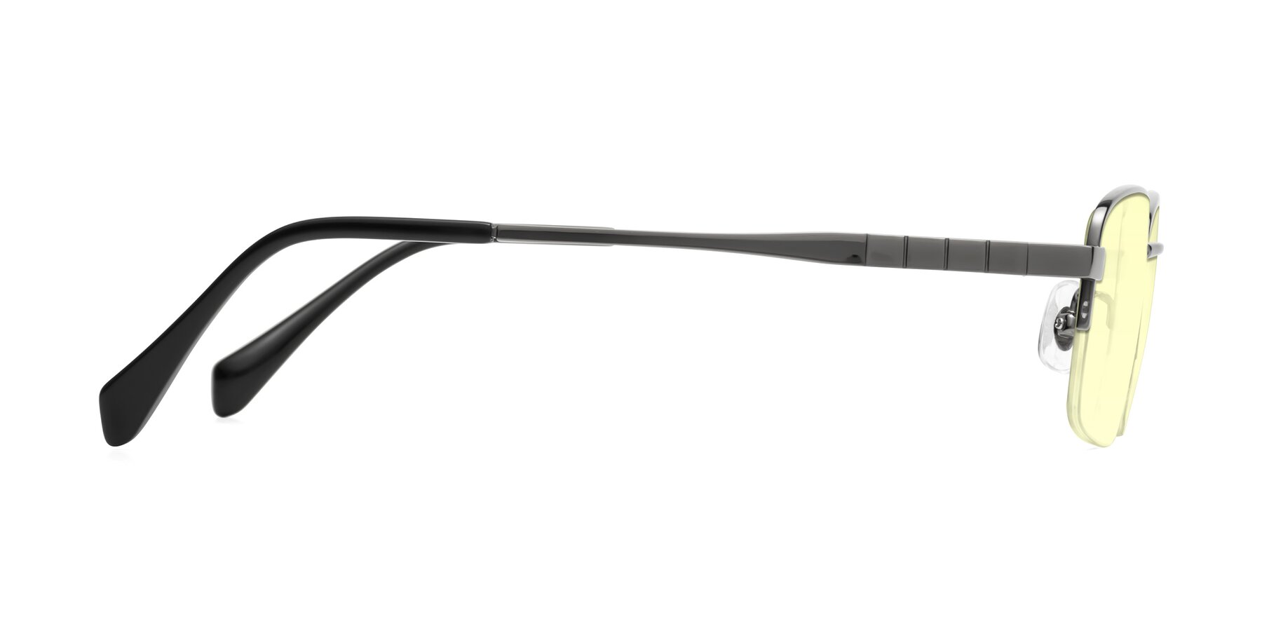 Side of Profile in Gunmetal with Light Yellow Tinted Lenses