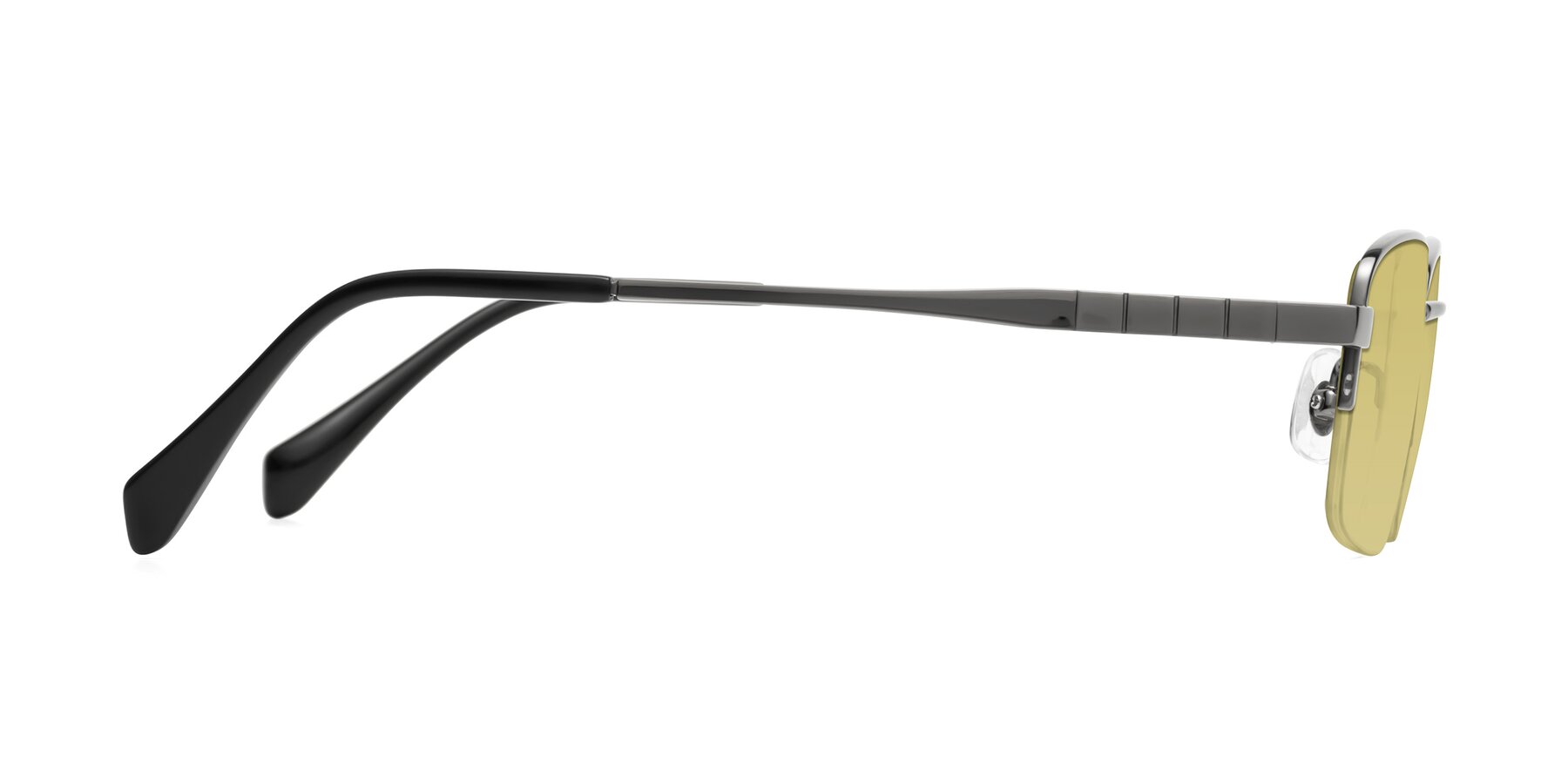 Side of Profile in Gunmetal with Medium Champagne Tinted Lenses