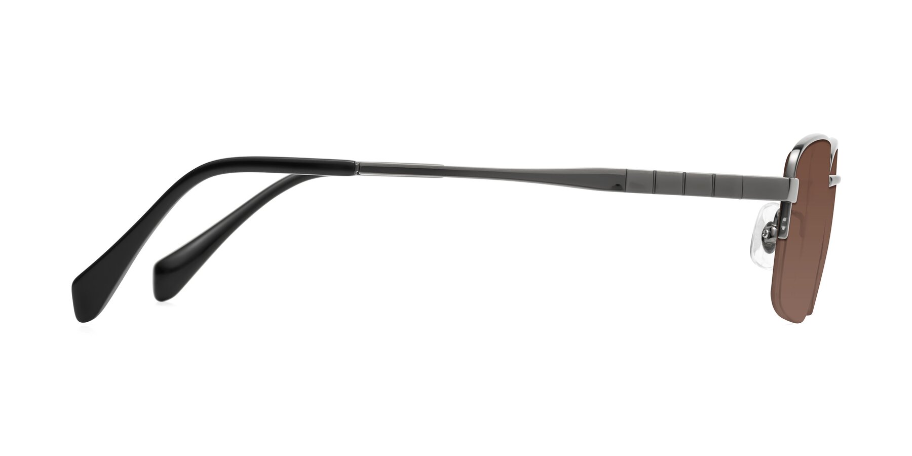 Side of Profile in Gunmetal with Brown Tinted Lenses