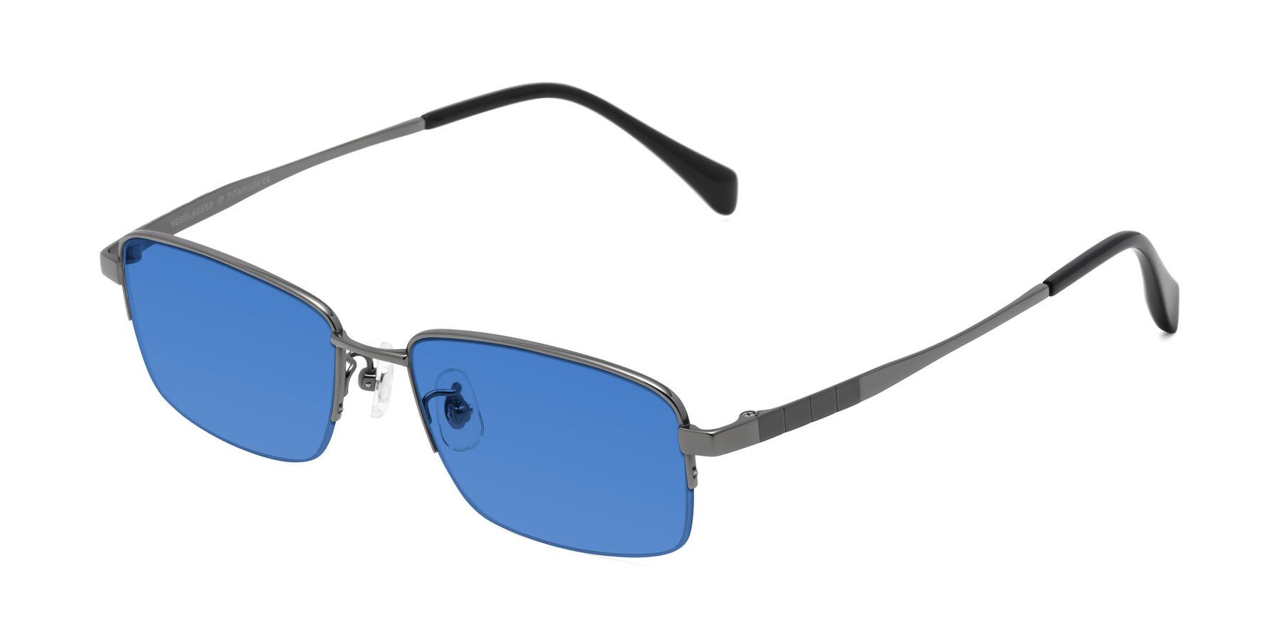 Angle of Profile in Gunmetal with Blue Tinted Lenses