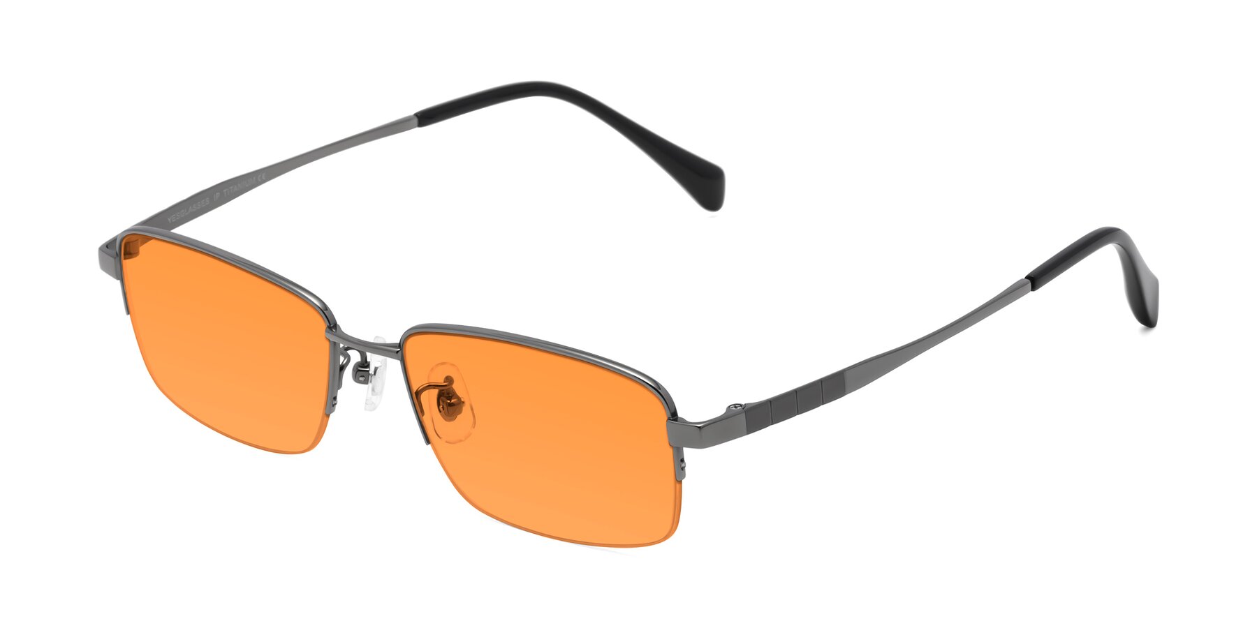 Angle of Profile in Gunmetal with Orange Tinted Lenses