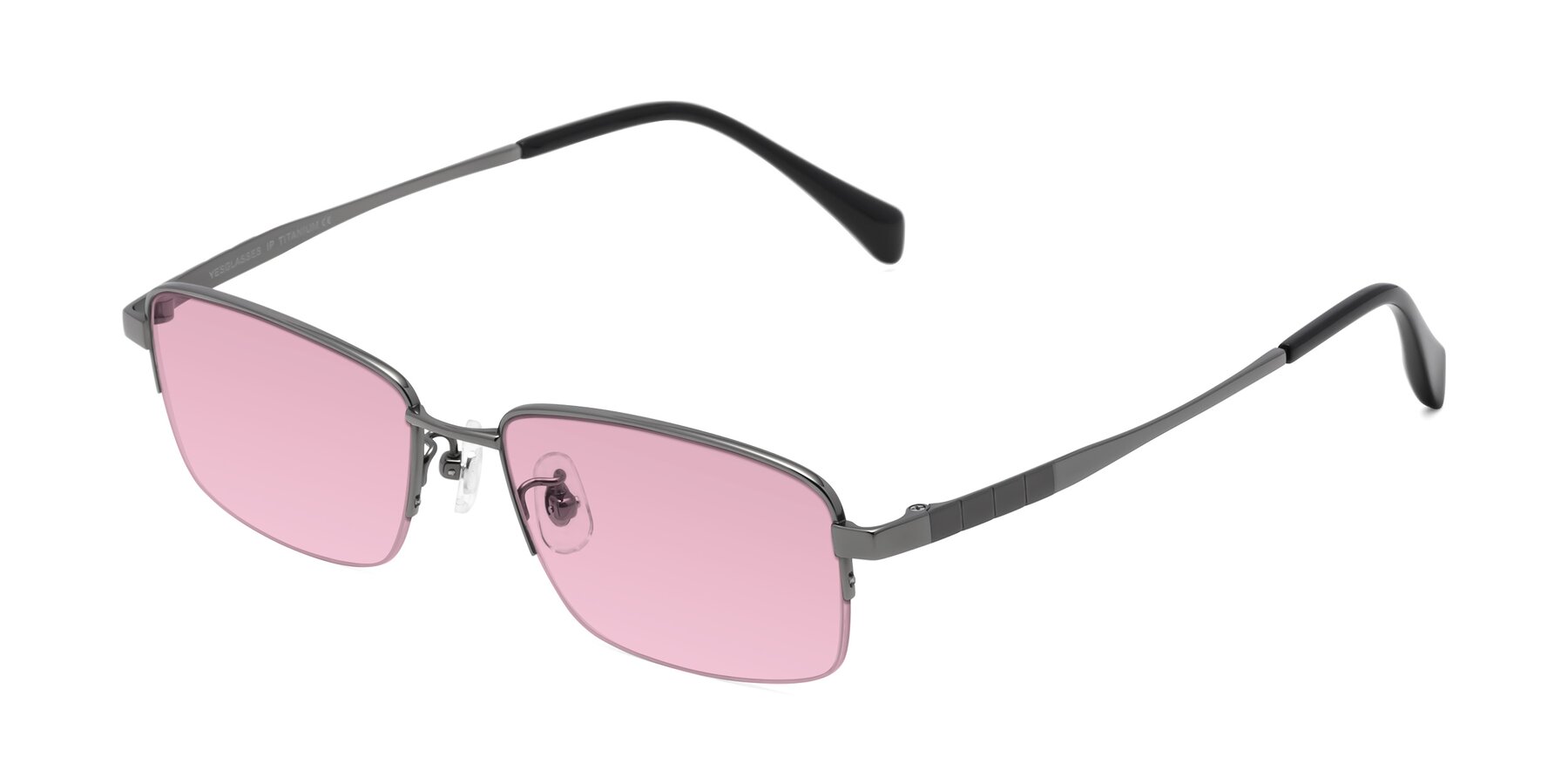 Angle of Profile in Gunmetal with Light Wine Tinted Lenses