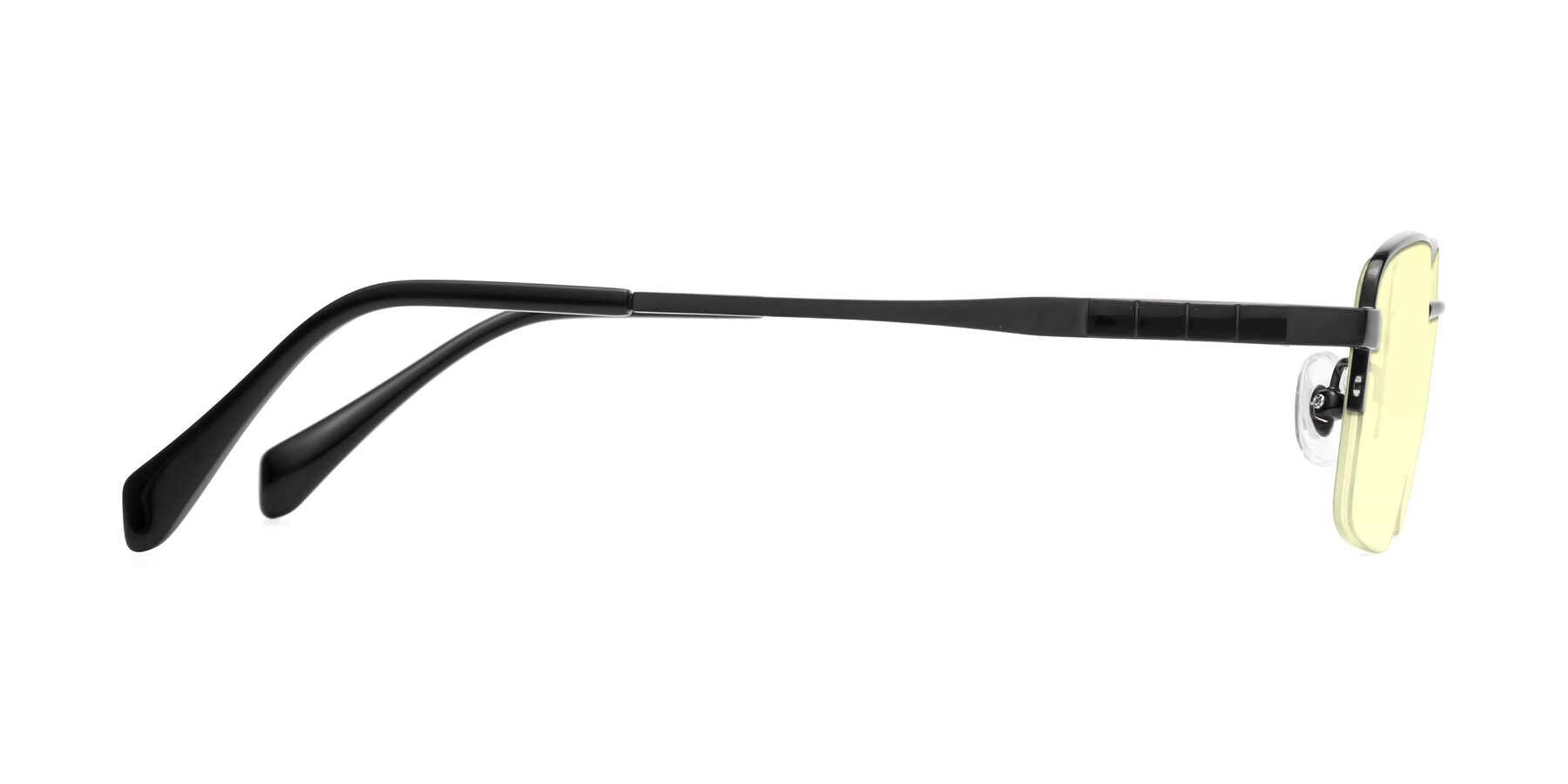 Side of Profile in Black with Light Yellow Tinted Lenses