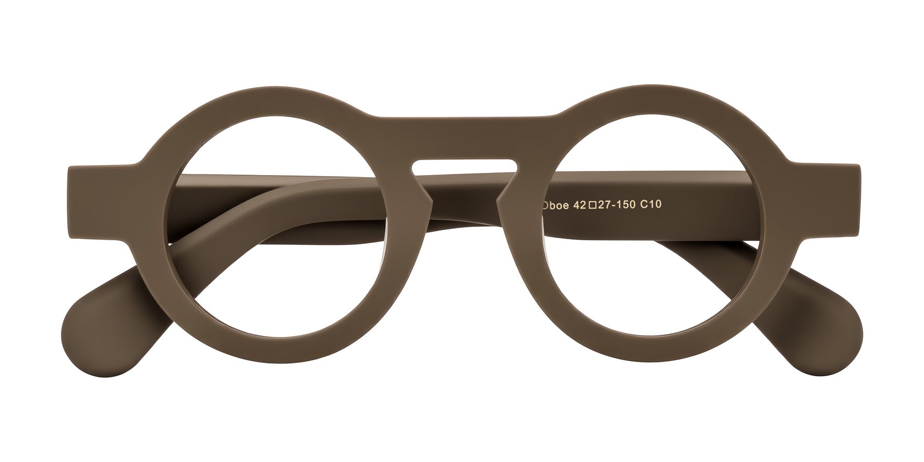 Folded Front of Oboe in Morning Coffee with Clear Eyeglass Lenses