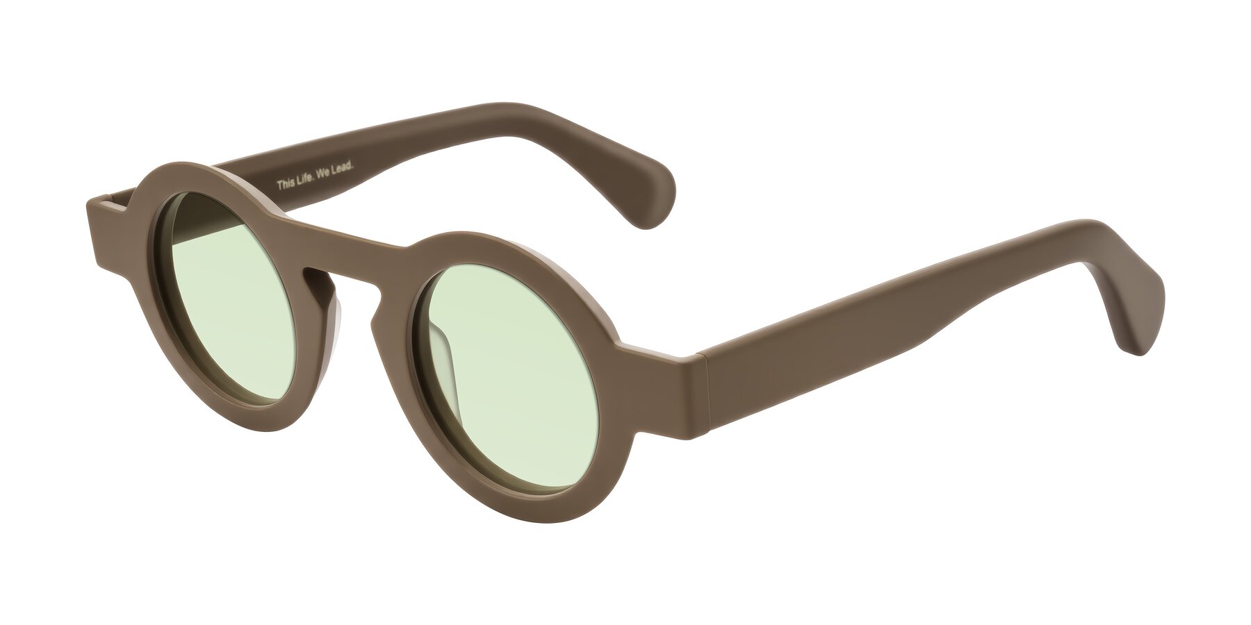 Angle of Oboe in Morning Coffee with Light Green Tinted Lenses