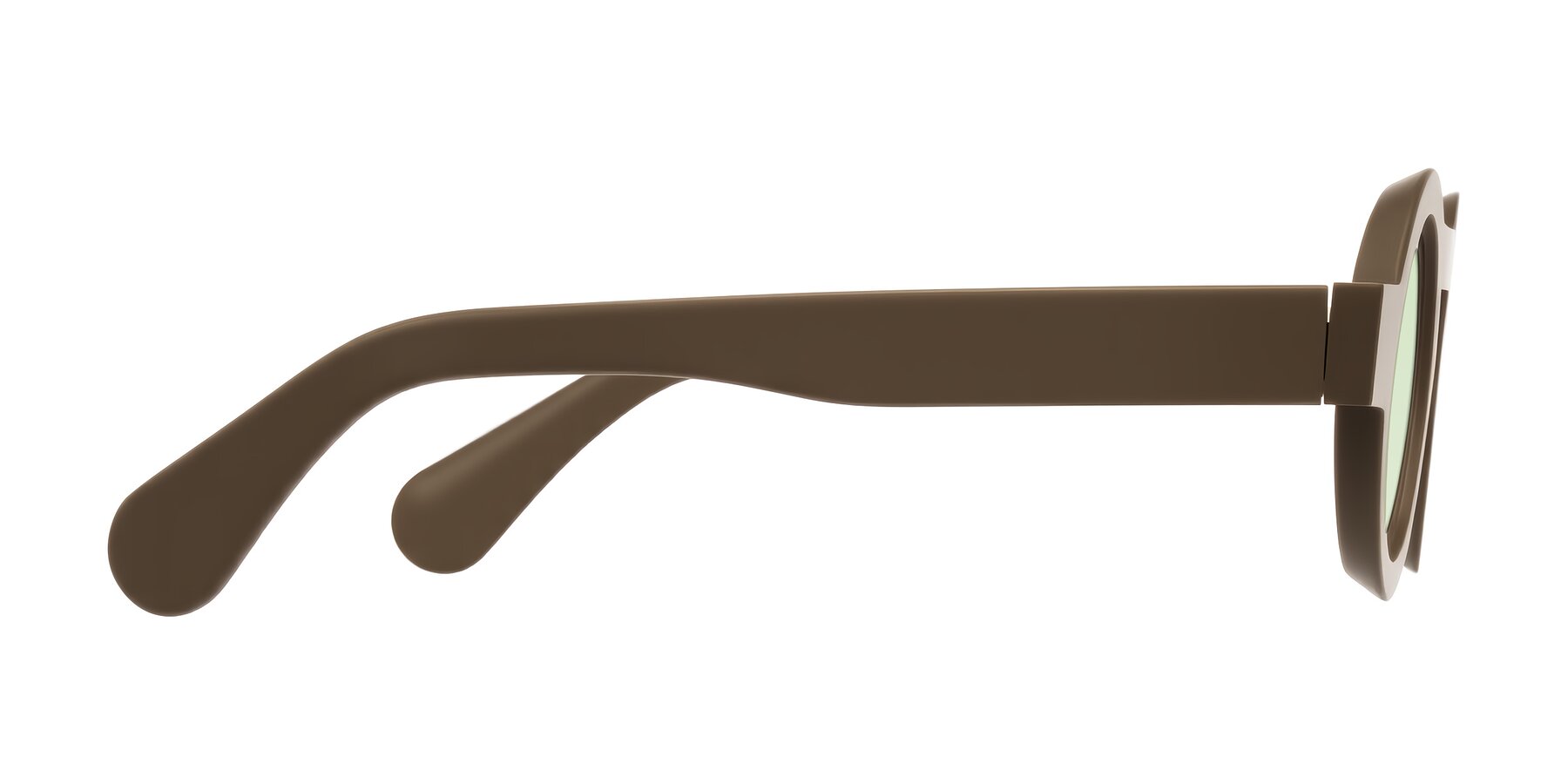 Side of Oboe in Morning Coffee with Light Green Tinted Lenses