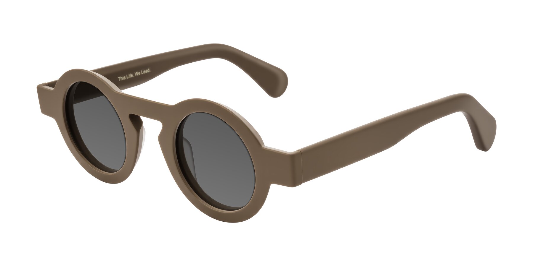 Angle of Oboe in Morning Coffee with Medium Gray Tinted Lenses