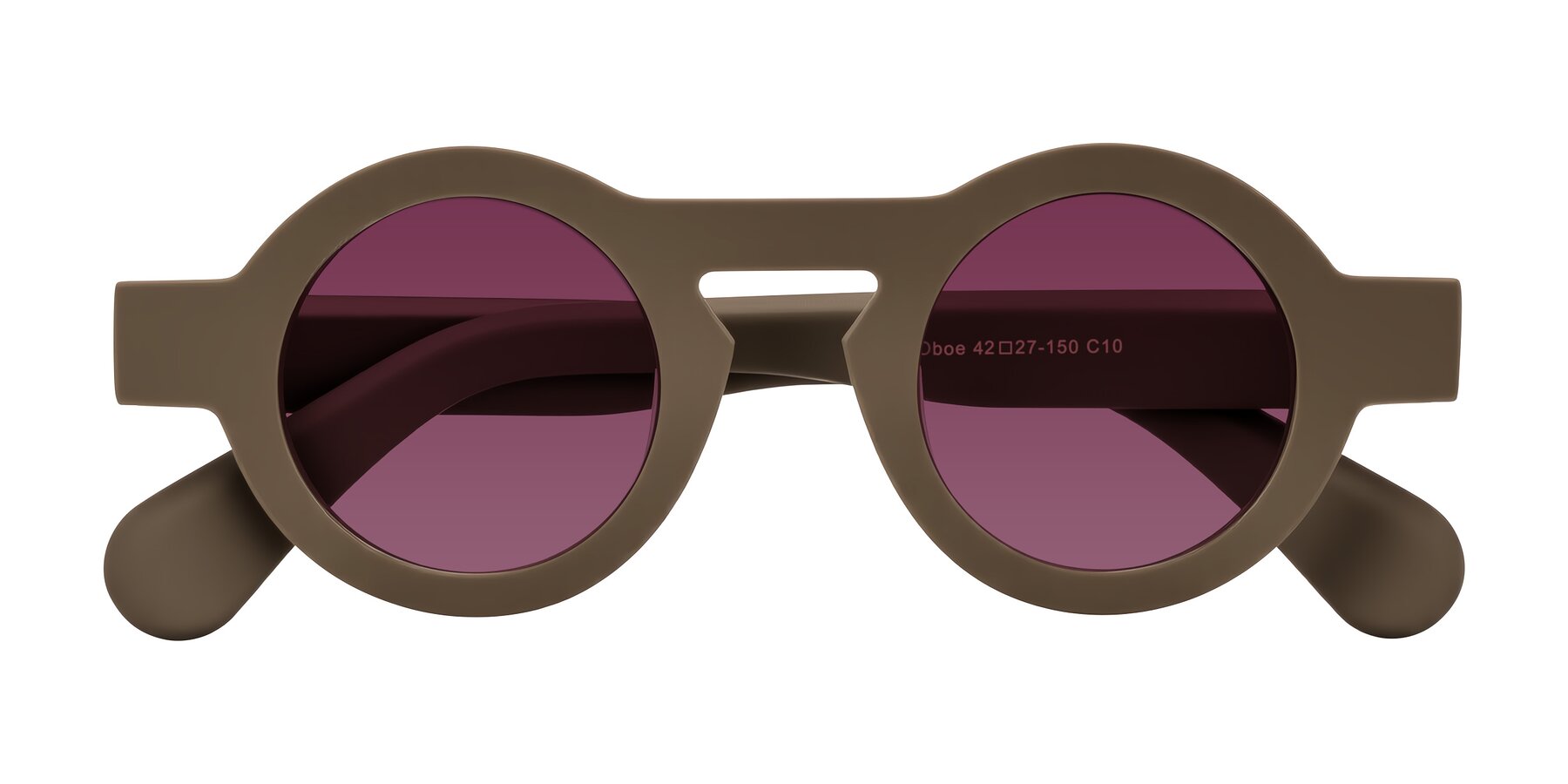 Folded Front of Oboe in Morning Coffee with Wine Tinted Lenses
