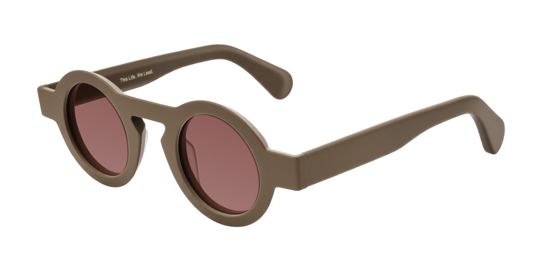 Angle of Oboe in Morning Coffee with Garnet Tinted Lenses