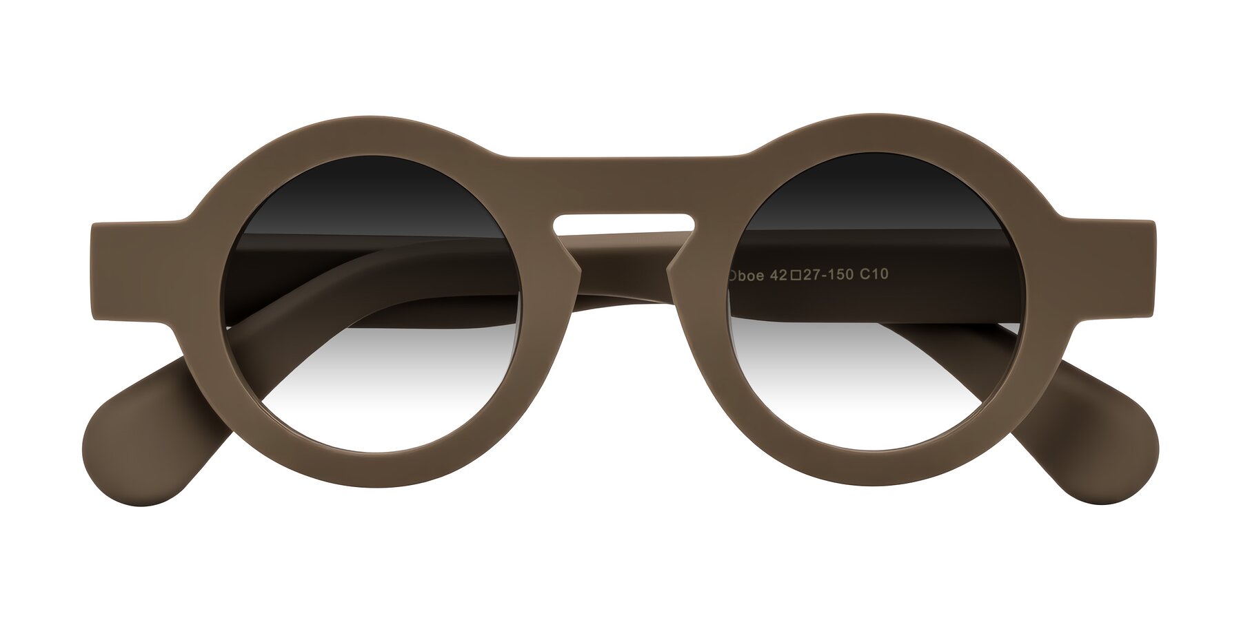 Folded Front of Oboe in Morning Coffee with Gray Gradient Lenses