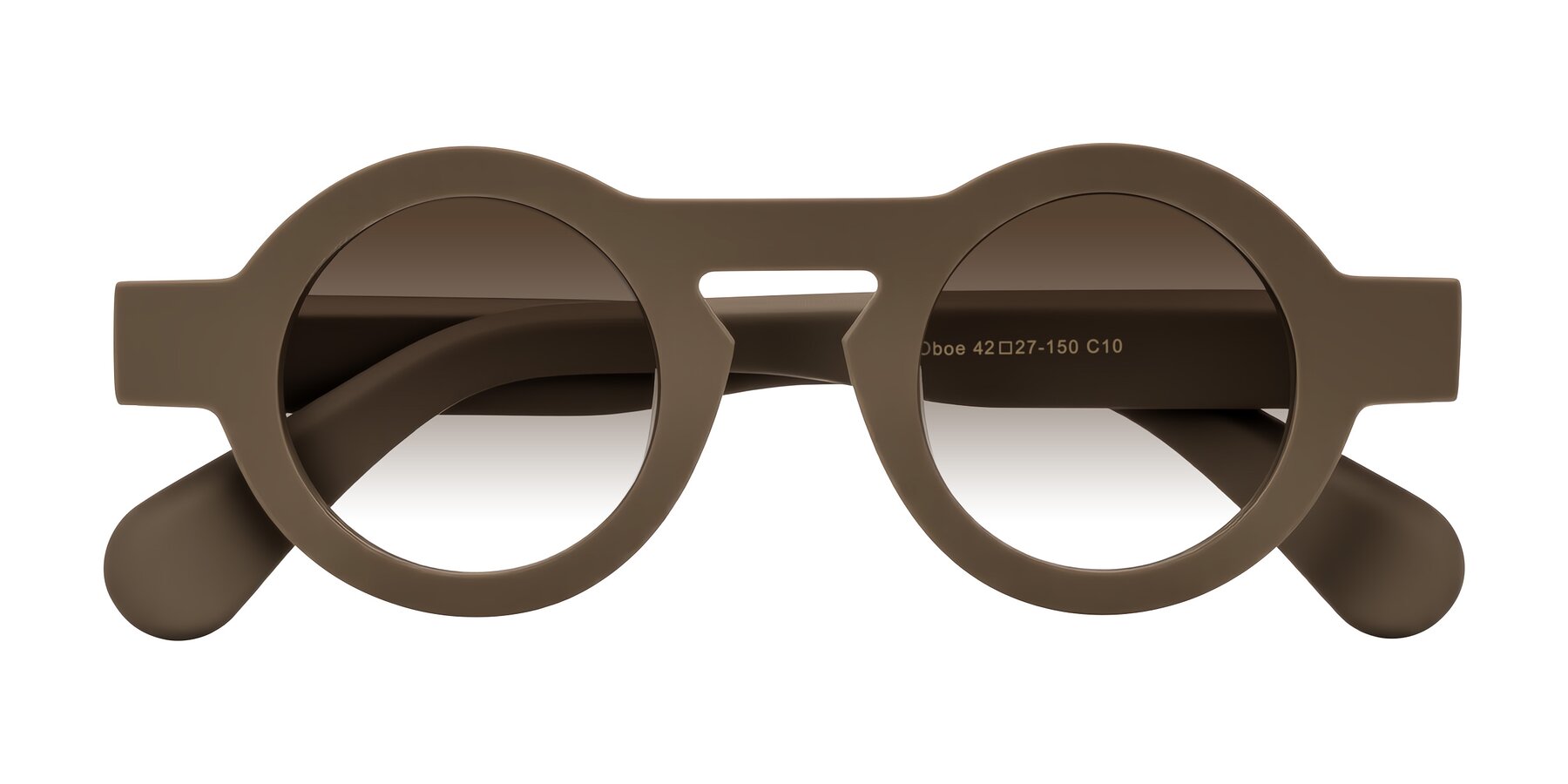 Folded Front of Oboe in Morning Coffee with Brown Gradient Lenses