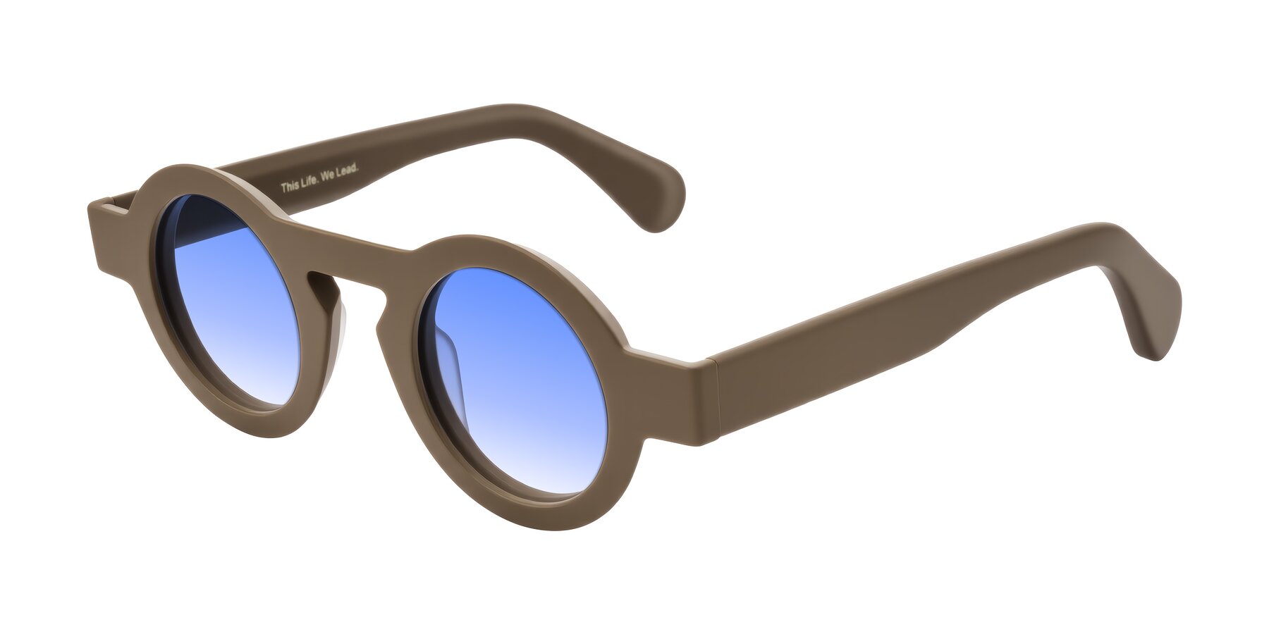 Angle of Oboe in Morning Coffee with Blue Gradient Lenses