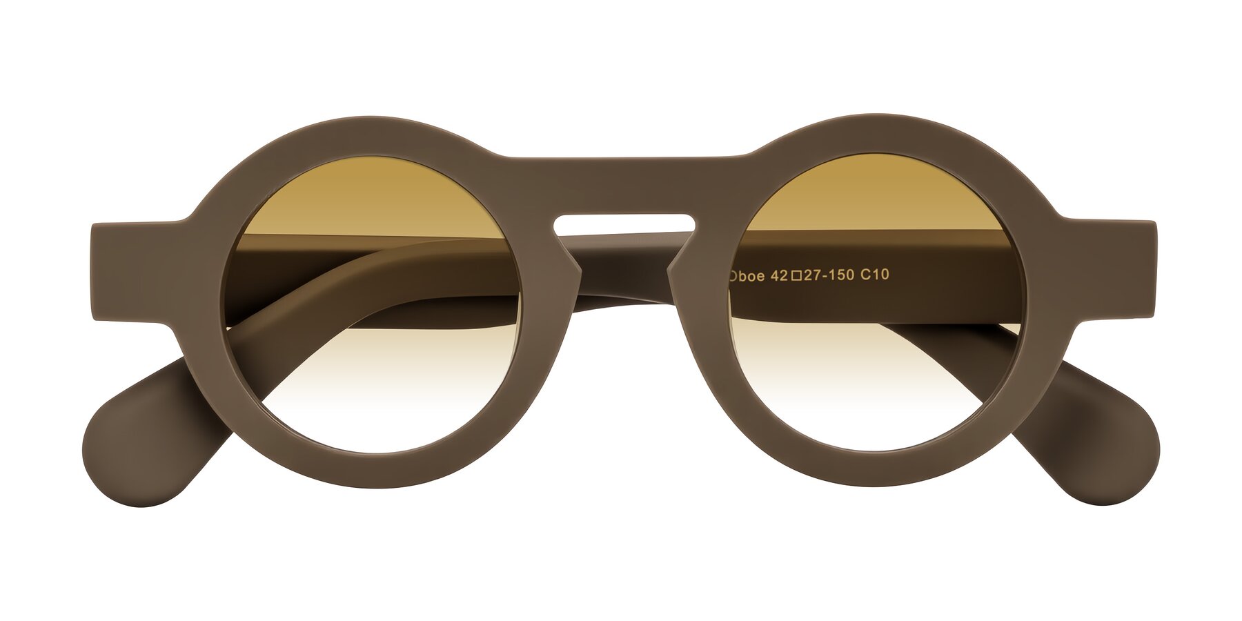 Folded Front of Oboe in Morning Coffee with Champagne Gradient Lenses