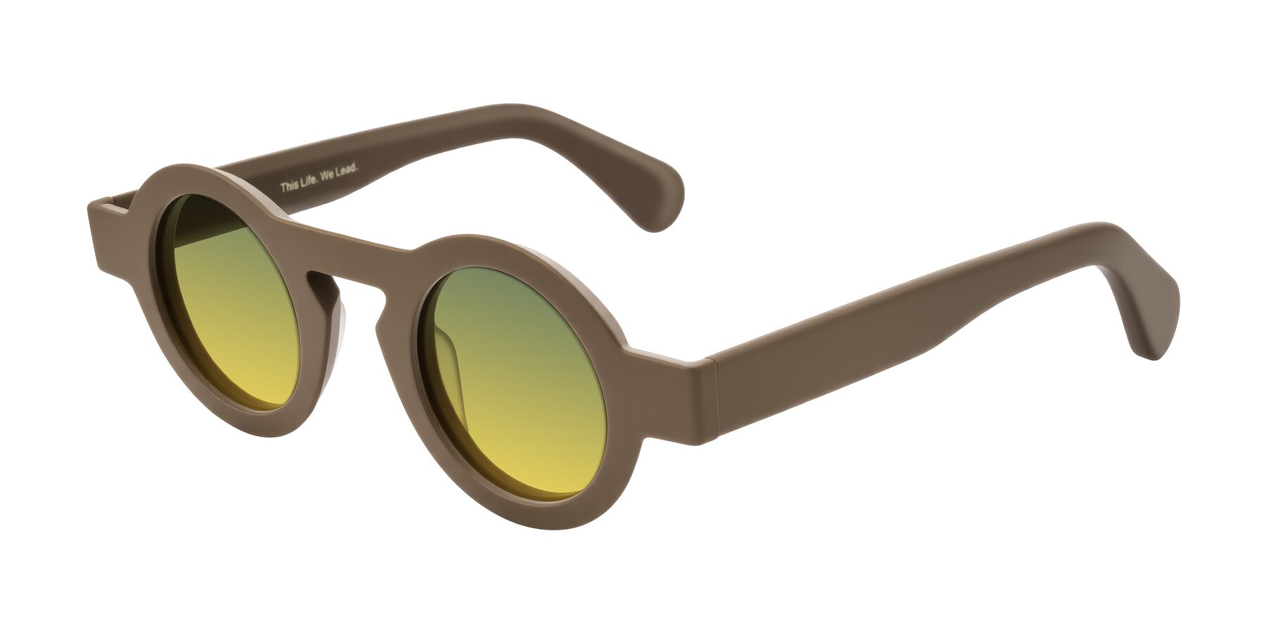 Angle of Oboe in Morning Coffee with Green / Yellow Gradient Lenses