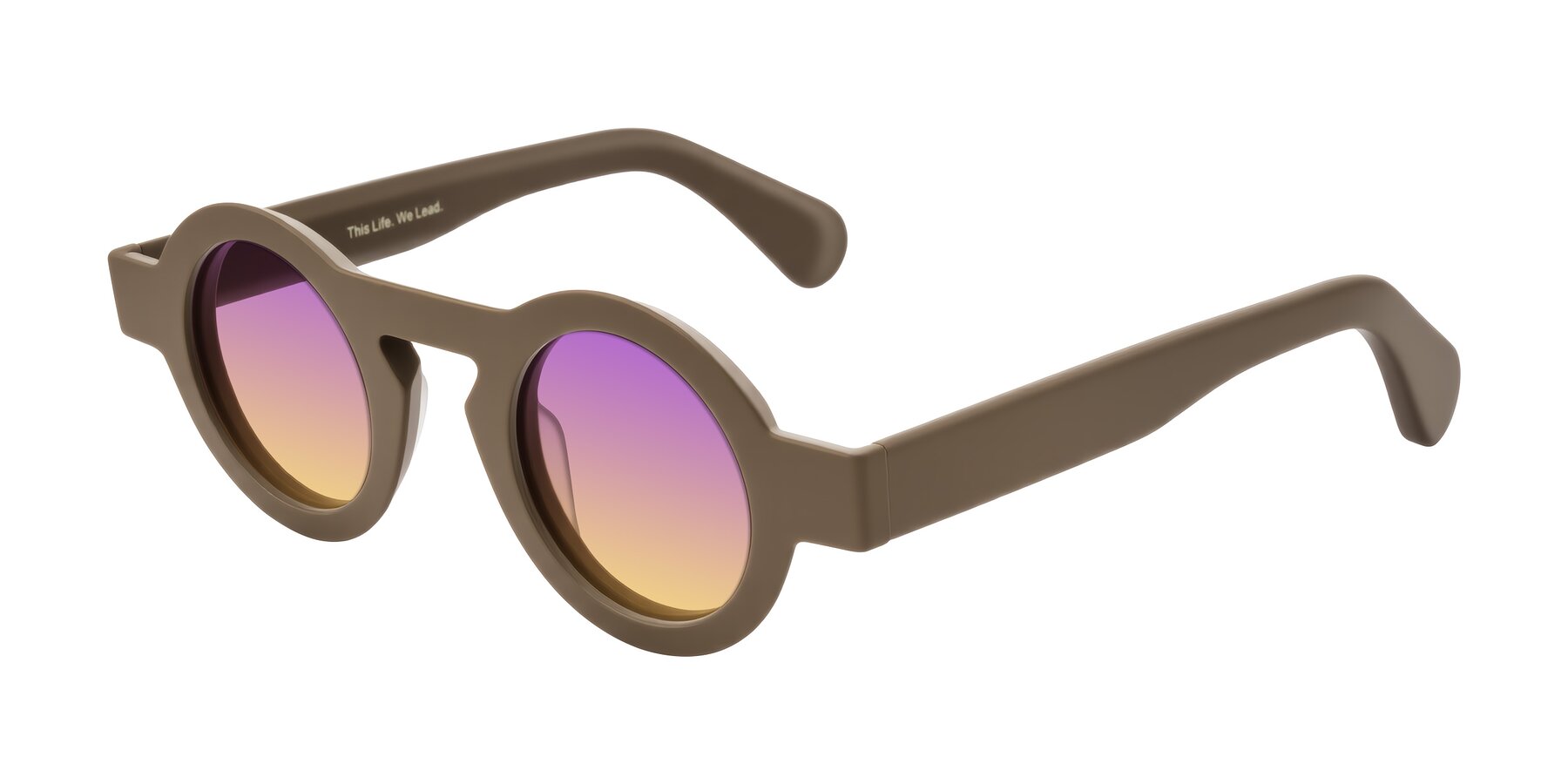 Angle of Oboe in Morning Coffee with Purple / Yellow Gradient Lenses