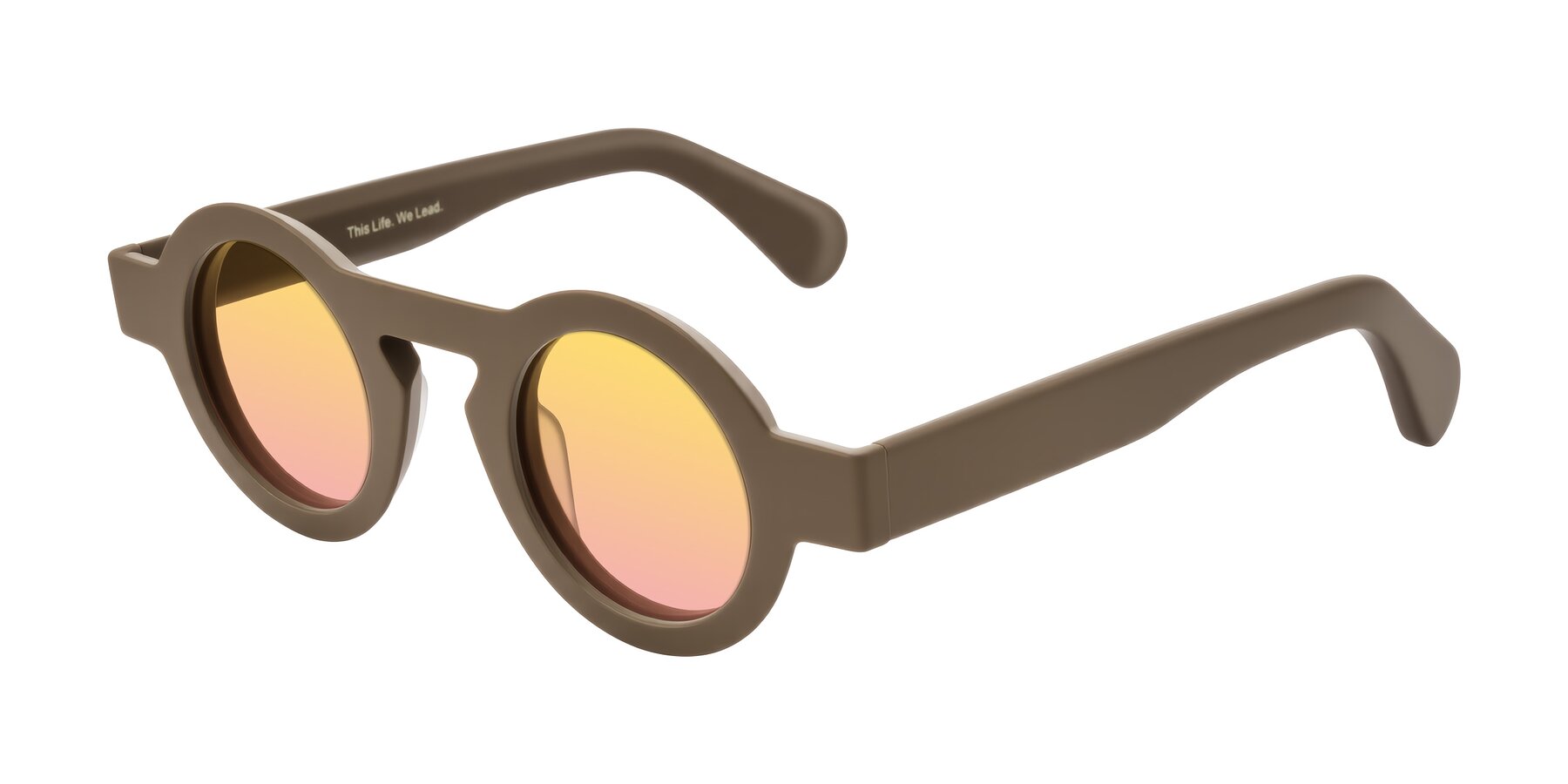 Angle of Oboe in Morning Coffee with Yellow / Pink Gradient Lenses