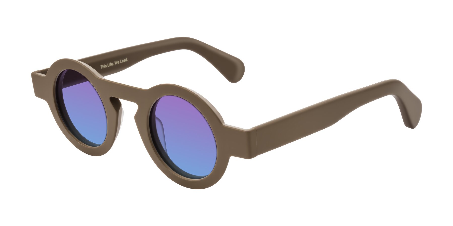 Angle of Oboe in Morning Coffee with Purple / Blue Gradient Lenses