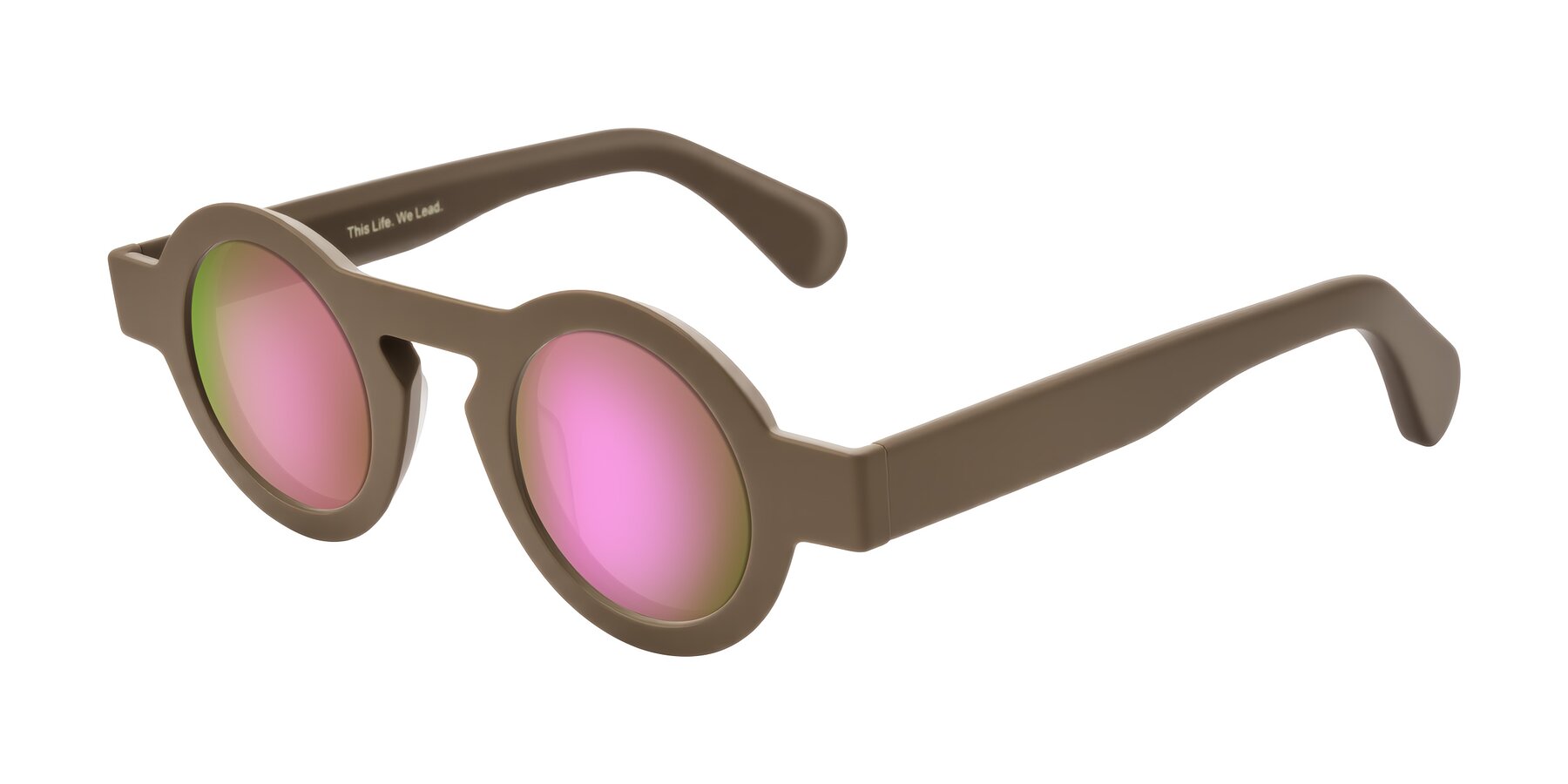 Angle of Oboe in Morning Coffee with Pink Mirrored Lenses