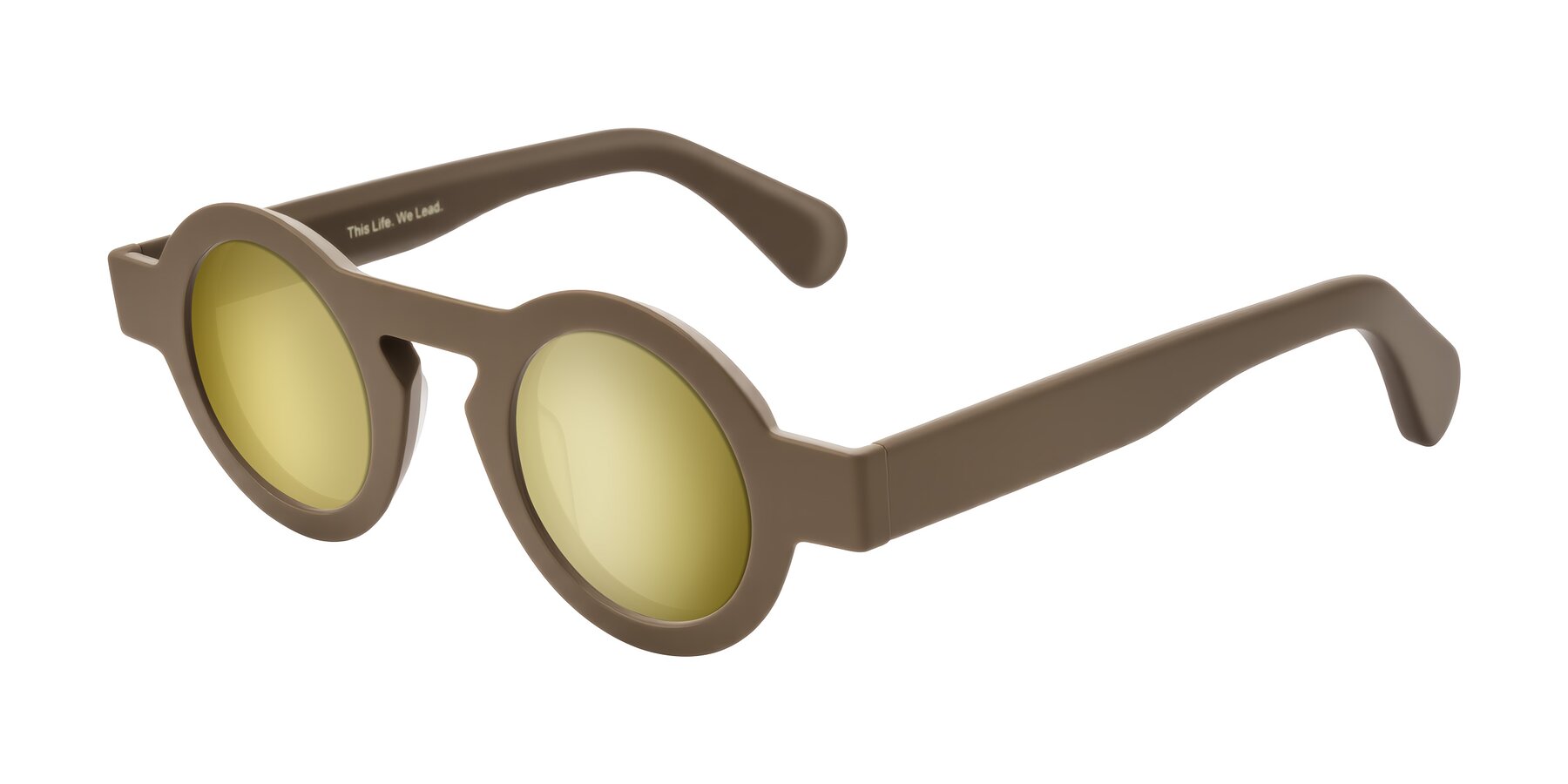 Angle of Oboe in Morning Coffee with Gold Mirrored Lenses