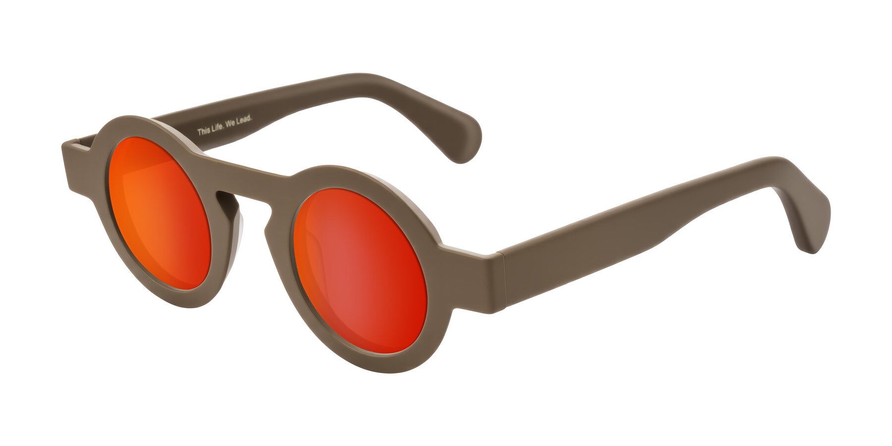 Angle of Oboe in Morning Coffee with Red Gold Mirrored Lenses