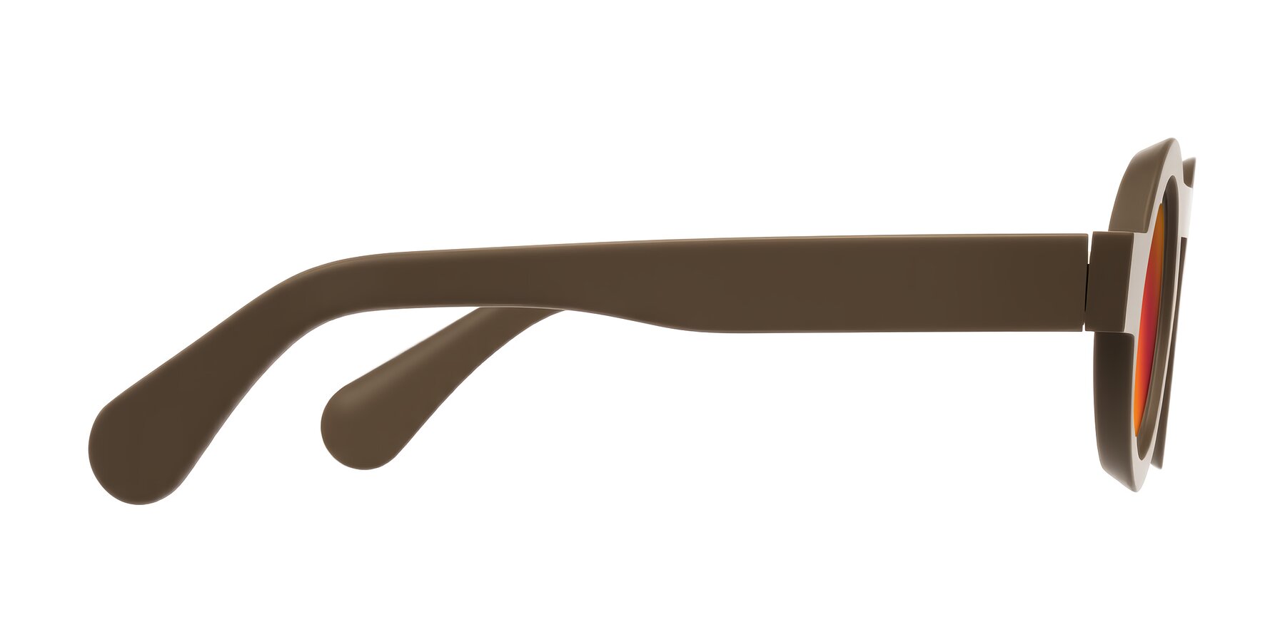 Side of Oboe in Morning Coffee with Red Gold Mirrored Lenses