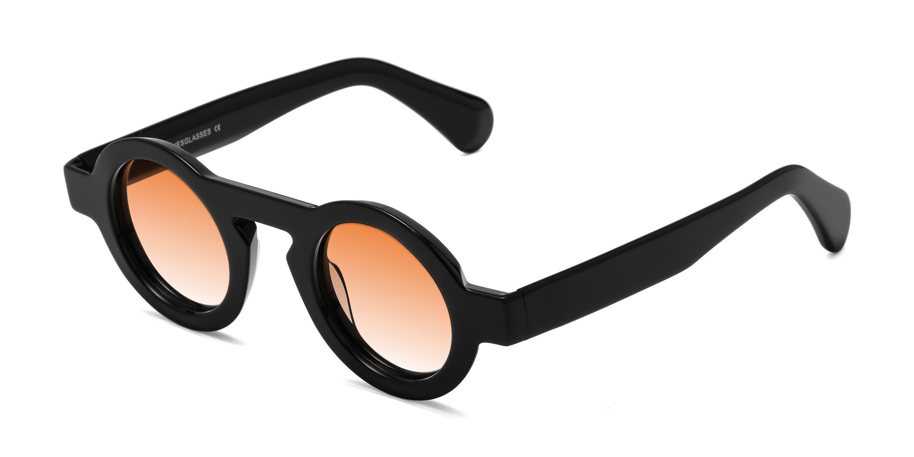 Angle of Oboe in Black with Orange Gradient Lenses