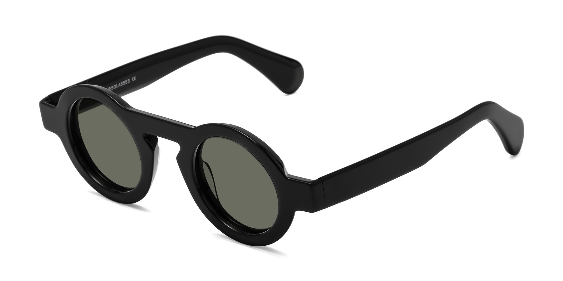 Angle of Oboe in Black with Gray Polarized Lenses