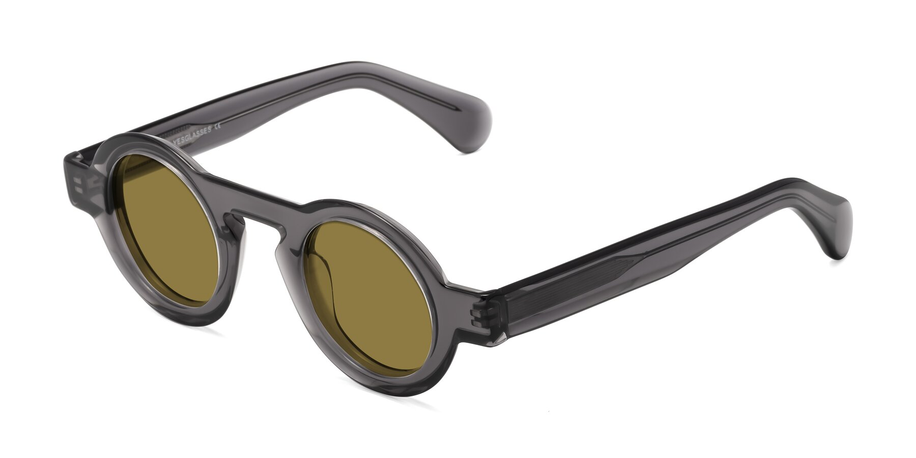 Angle of Oboe in Translucent Gray with Brown Polarized Lenses
