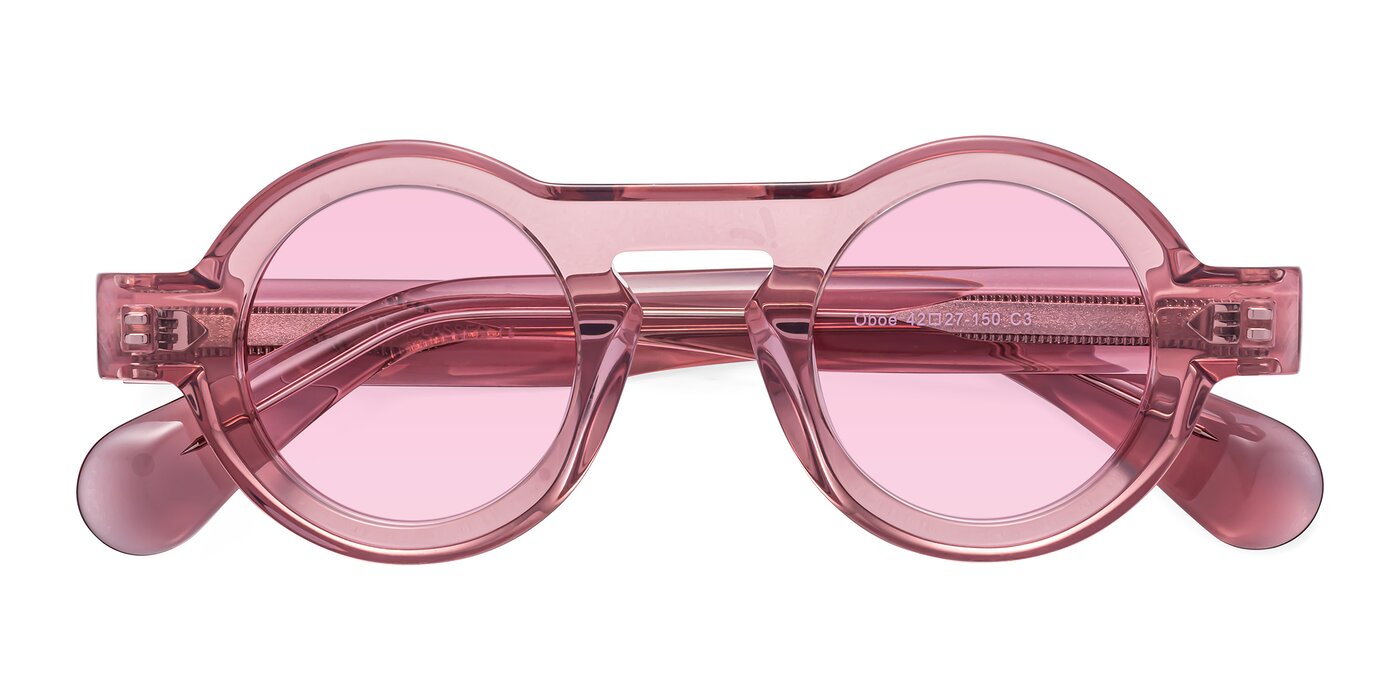 Oboe - Translucent Pink Tinted Sunglasses