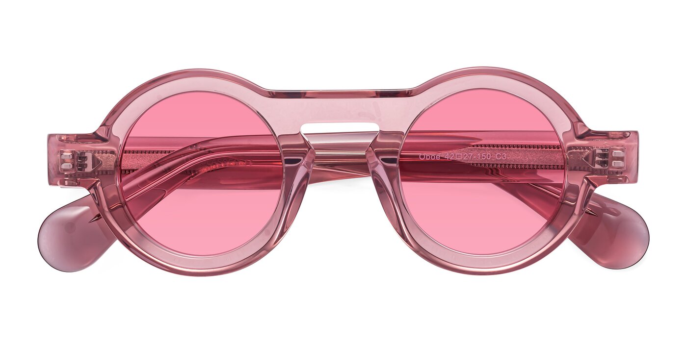 Oboe - Translucent Pink Tinted Sunglasses