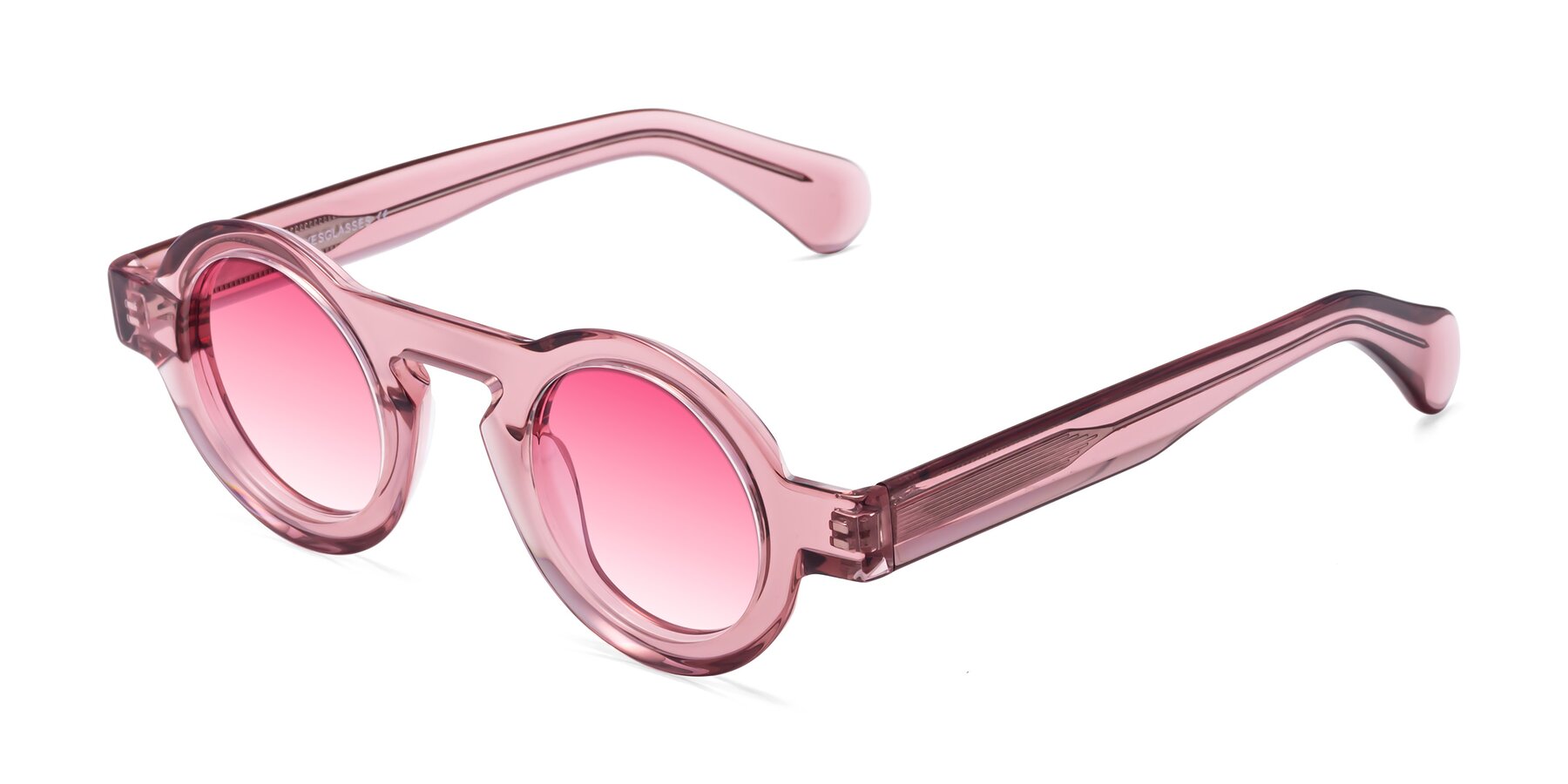 Angle of Oboe in Translucent Pink with Pink Gradient Lenses