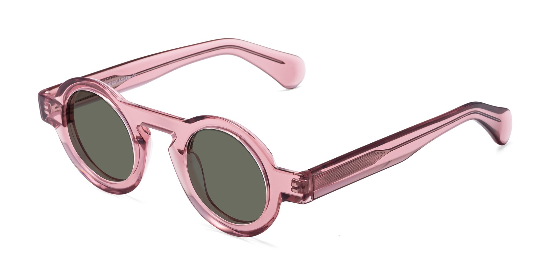 Angle of Oboe in Translucent Pink with Gray Polarized Lenses