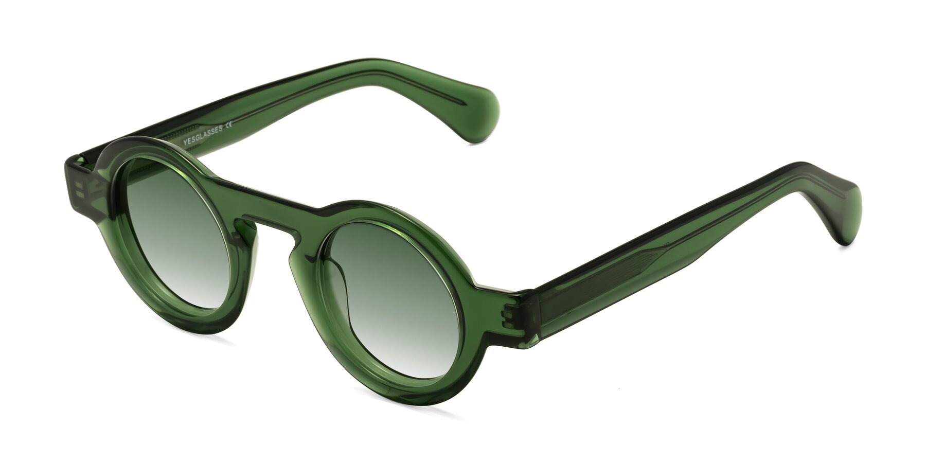 Angle of Oboe in Jade Green with Green Gradient Lenses