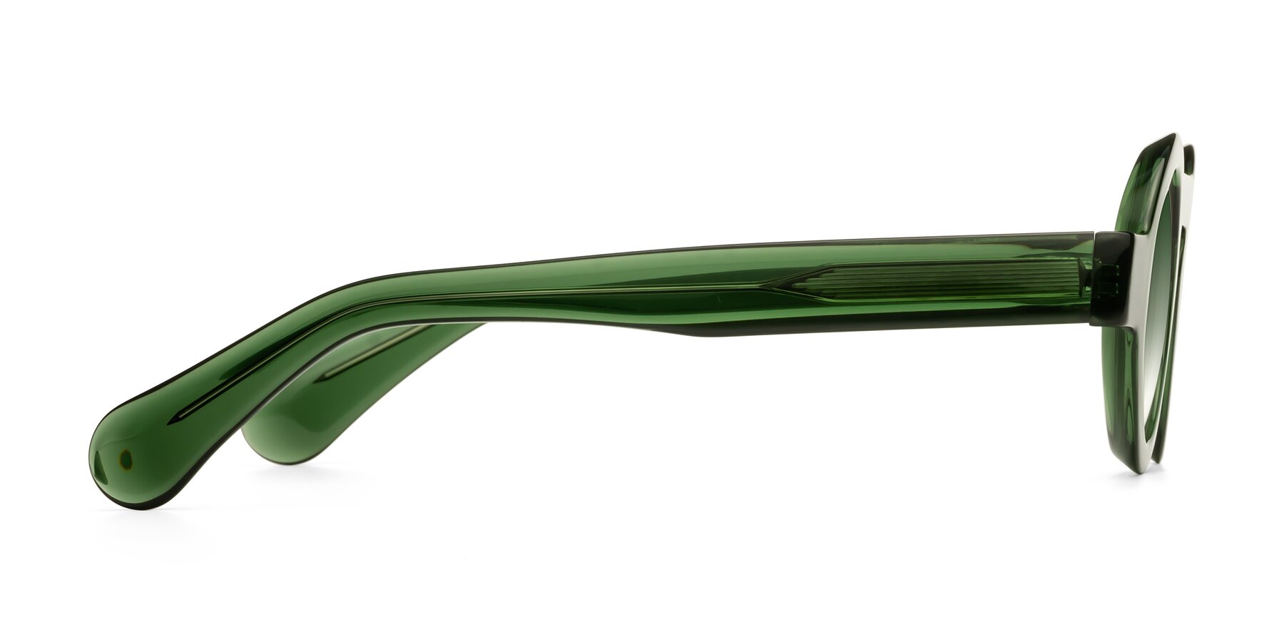 Side of Oboe in Jade Green with Green Gradient Lenses