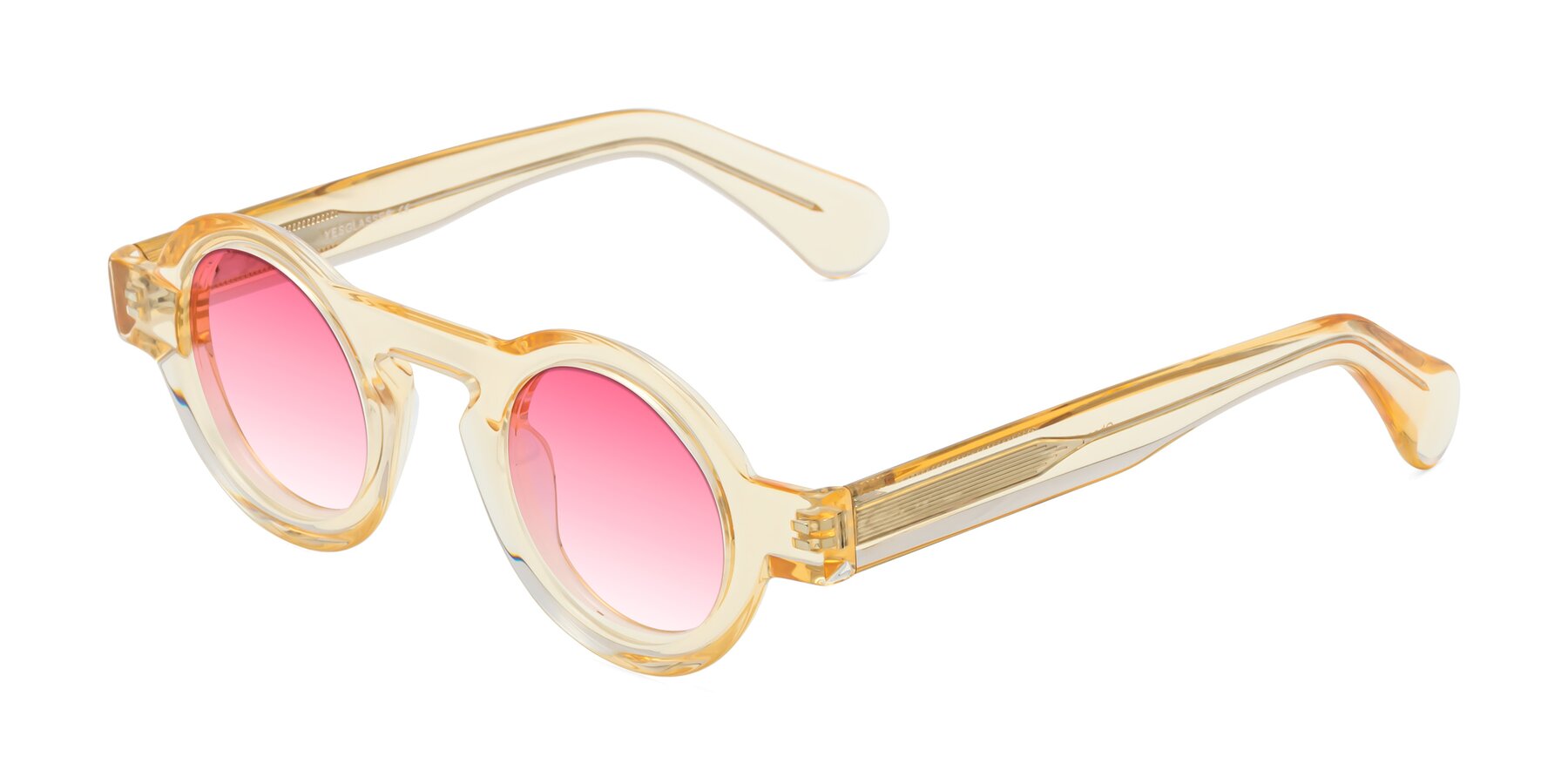 Angle of Oboe in Champagne with Pink Gradient Lenses