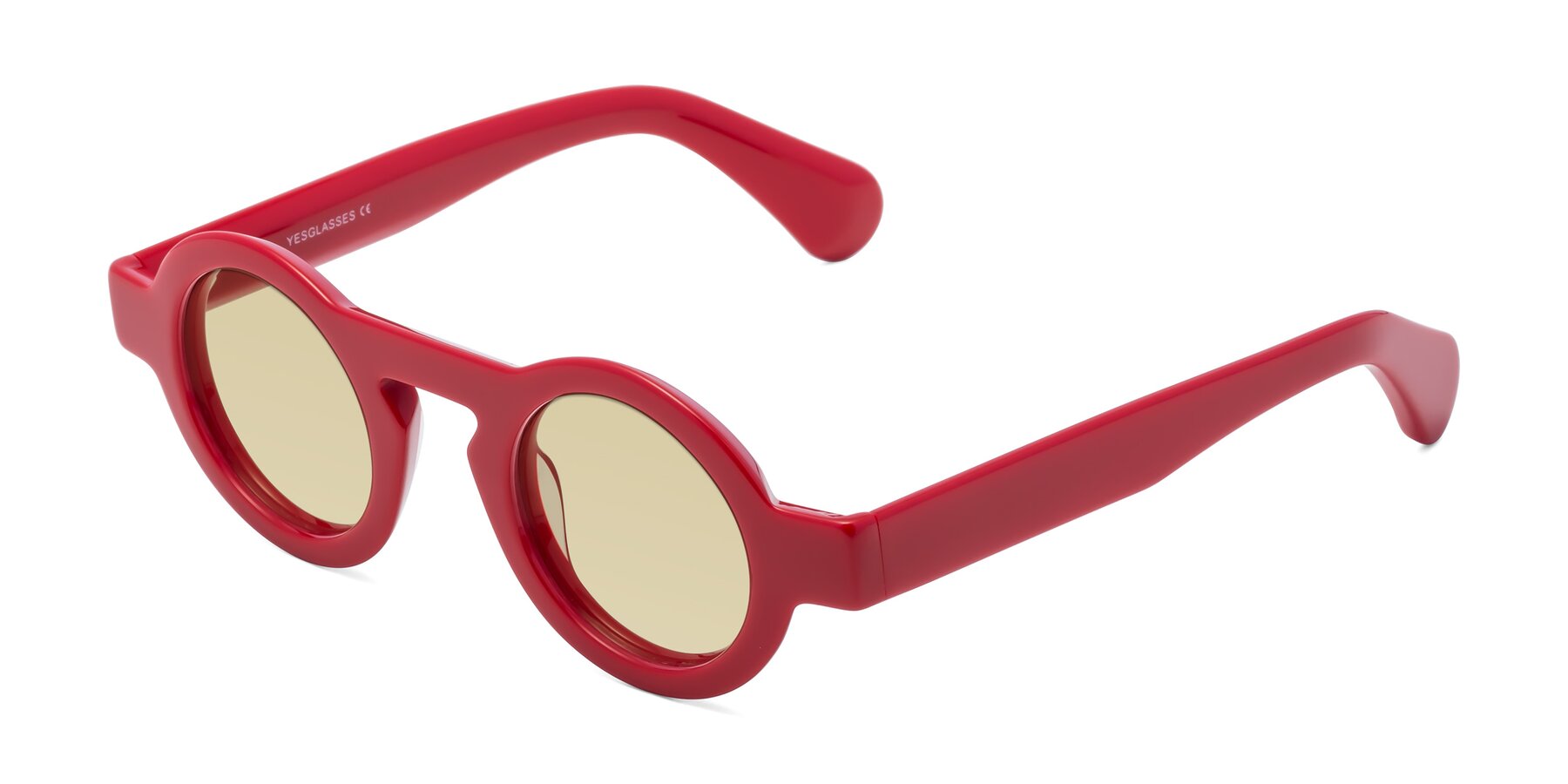 Angle of Oboe in Red with Light Champagne Tinted Lenses