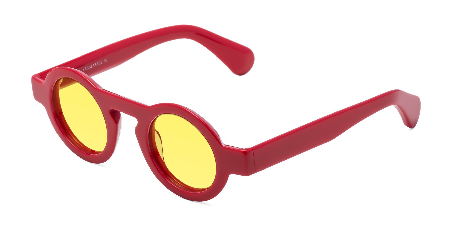 Angle of Oboe in Red with Medium Yellow Tinted Lenses