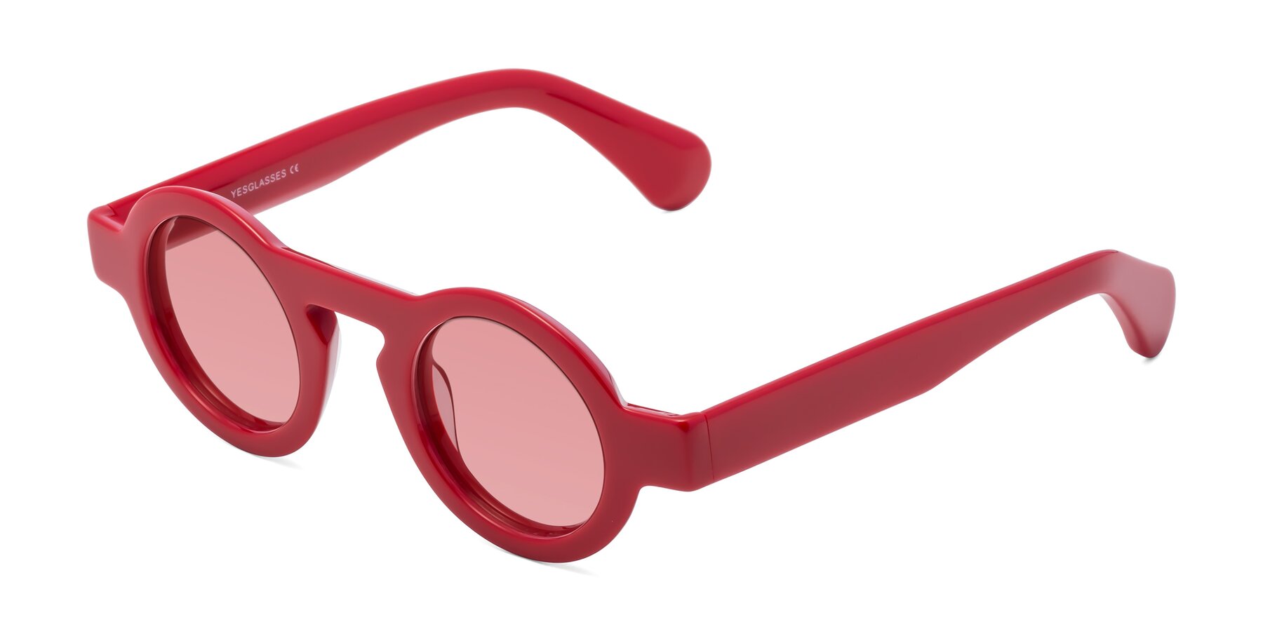 Angle of Oboe in Red with Medium Garnet Tinted Lenses