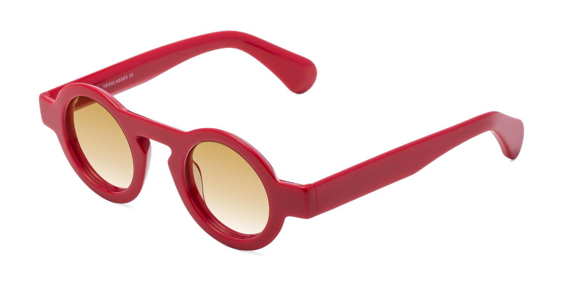 Angle of Oboe in Red with Champagne Gradient Lenses