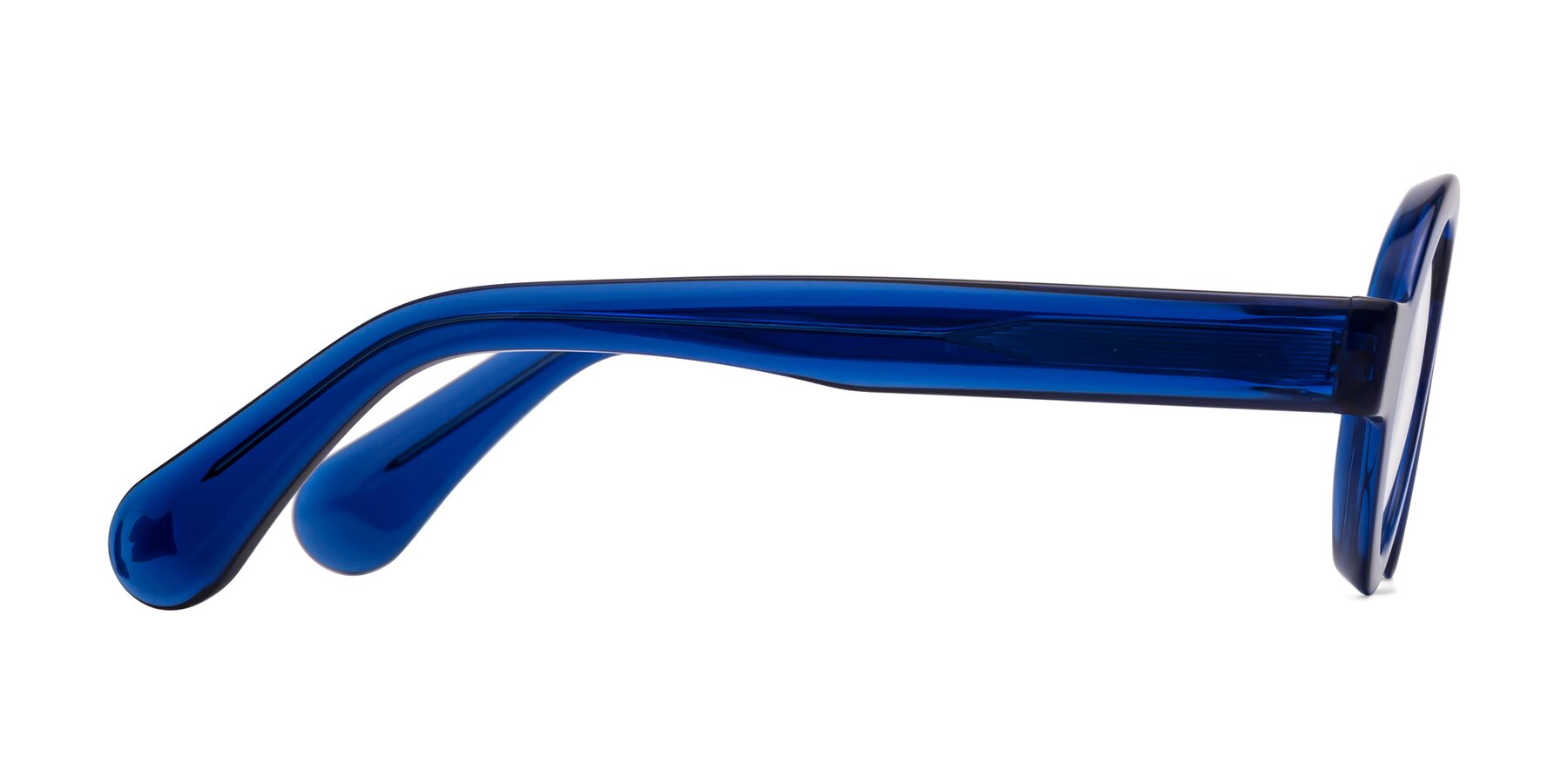 Side of Oboe in Blue with Clear Reading Eyeglass Lenses
