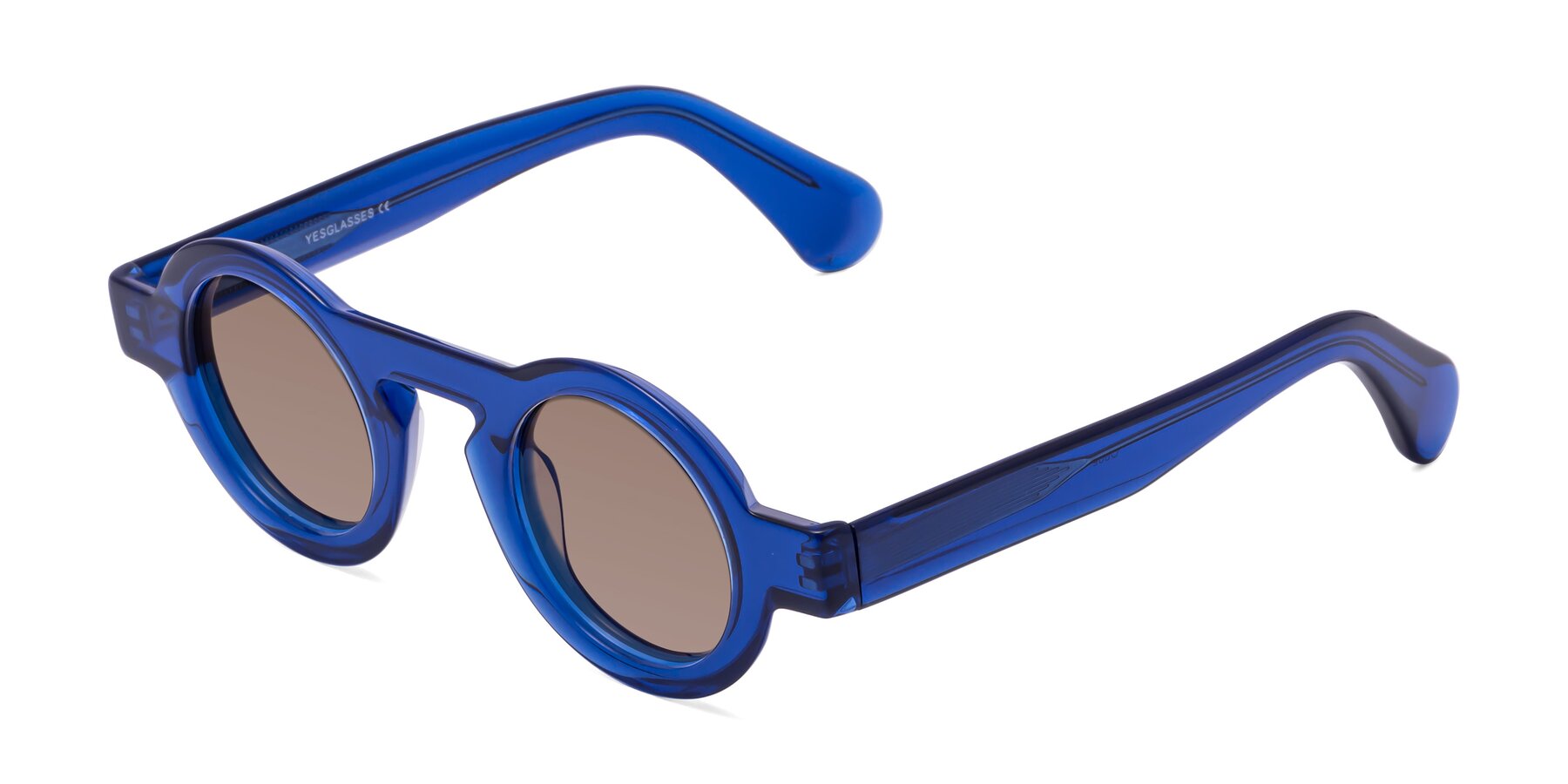 Angle of Oboe in Blue with Medium Brown Tinted Lenses