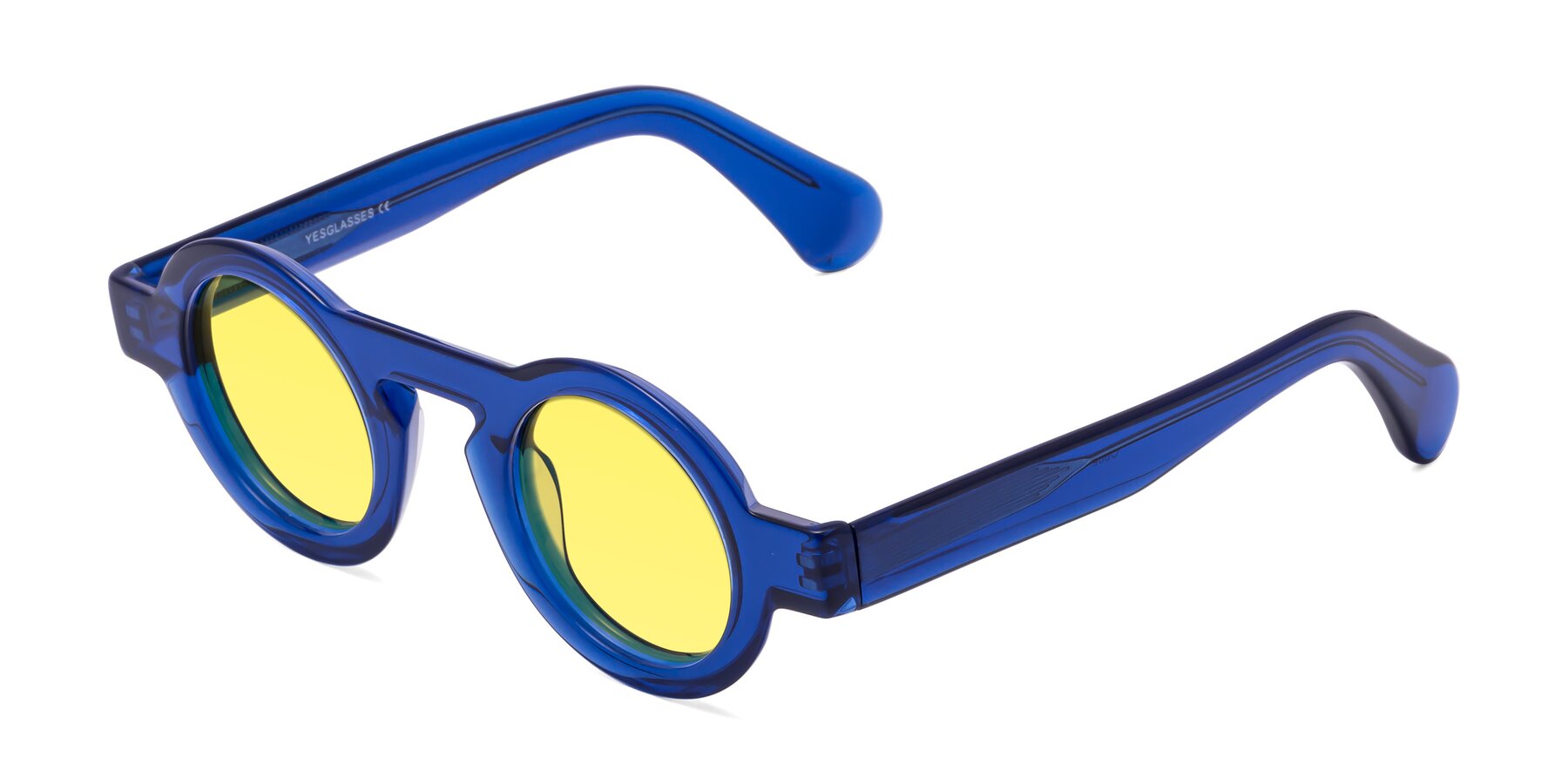 Angle of Oboe in Blue with Medium Yellow Tinted Lenses