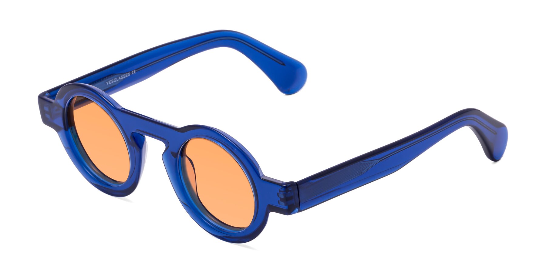Angle of Oboe in Blue with Medium Orange Tinted Lenses