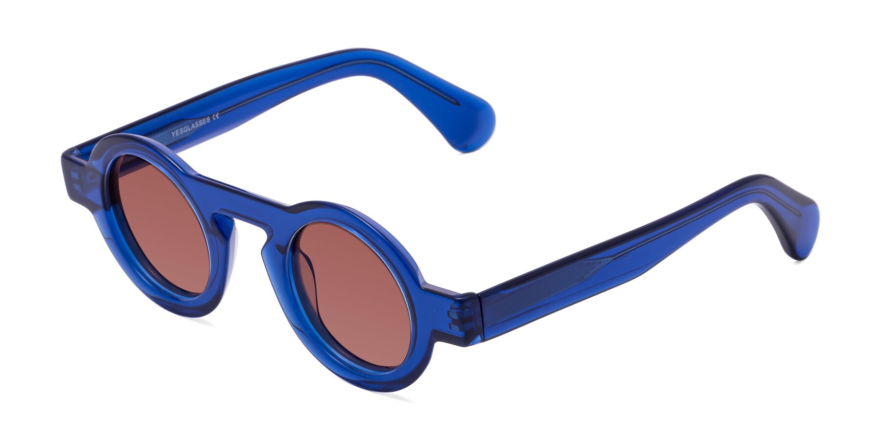 Angle of Oboe in Blue with Garnet Tinted Lenses