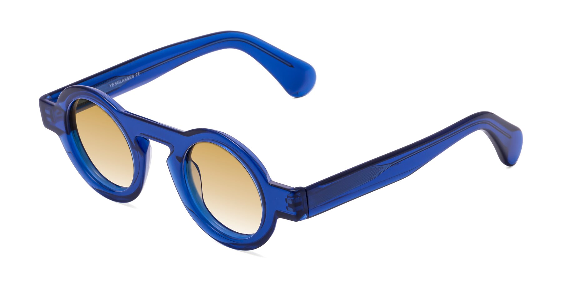 Angle of Oboe in Blue with Champagne Gradient Lenses