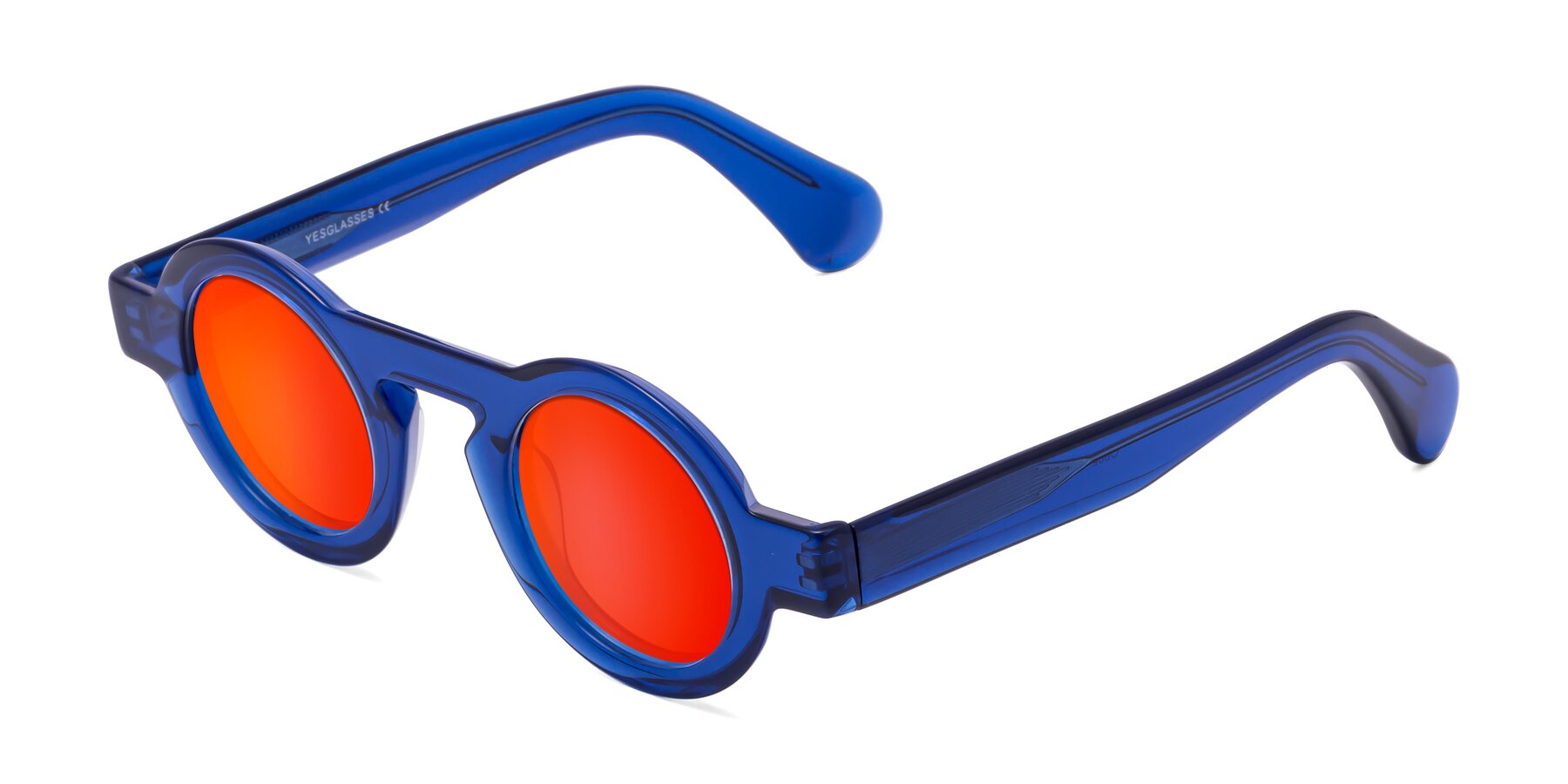 Angle of Oboe in Blue with Red Gold Mirrored Lenses