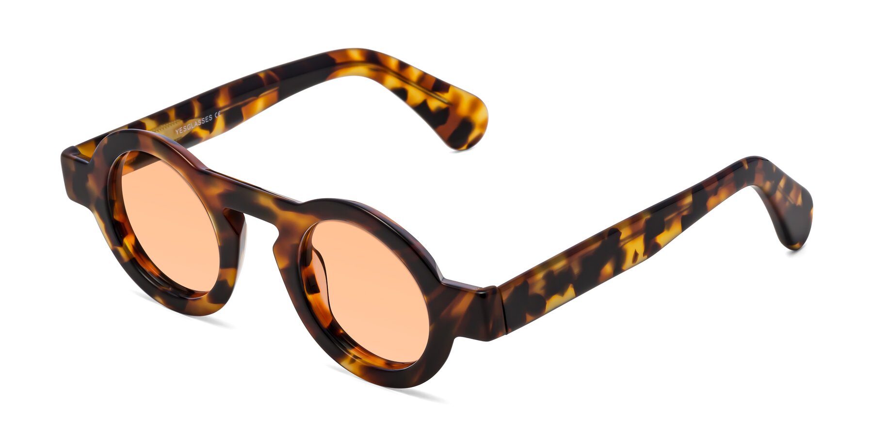 Angle of Oboe in Tortoise with Light Orange Tinted Lenses